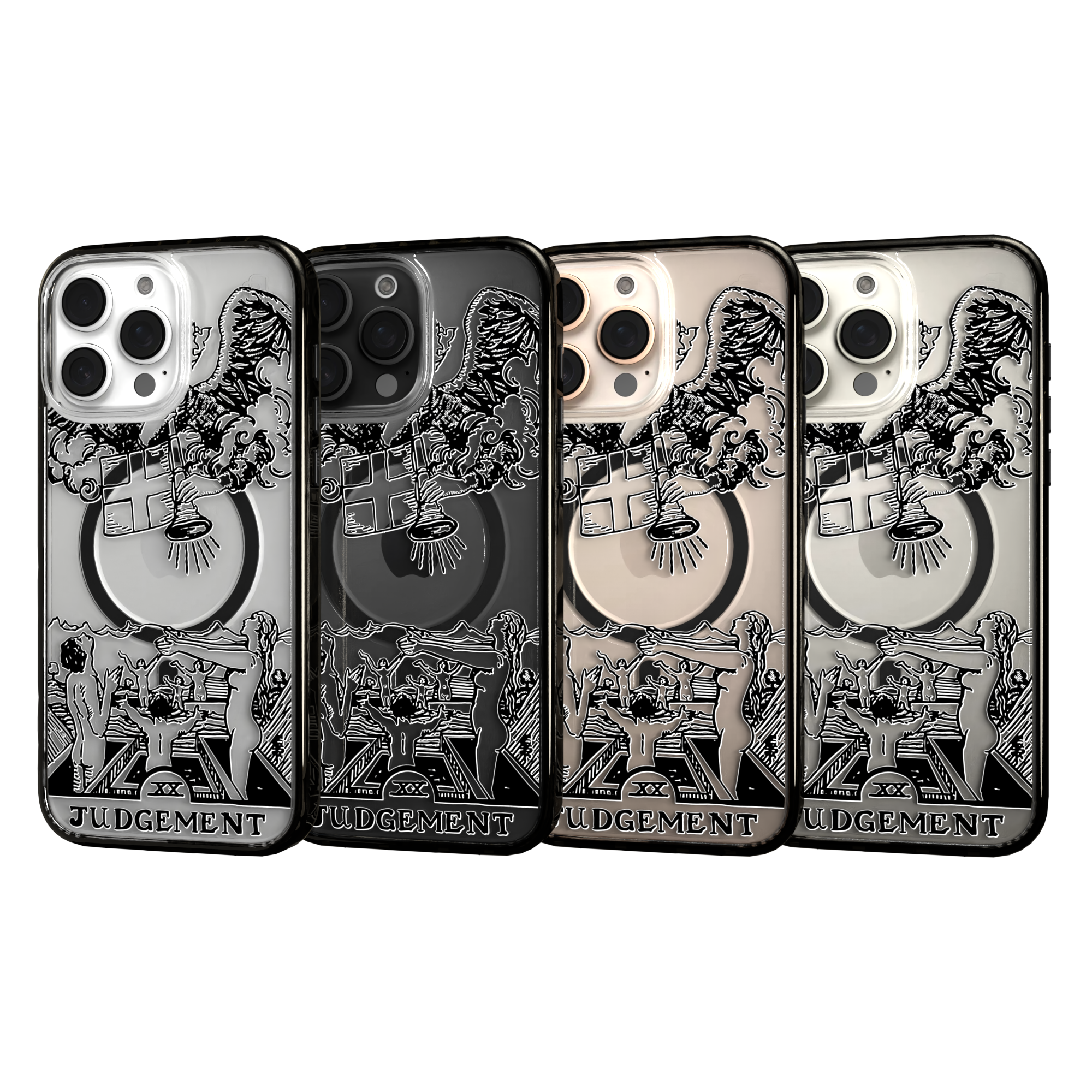 iPhone 16 Series | MagSafe | Tarot Collection | Judgement Judgement - Line / iPhone 16 Pro Max / Black