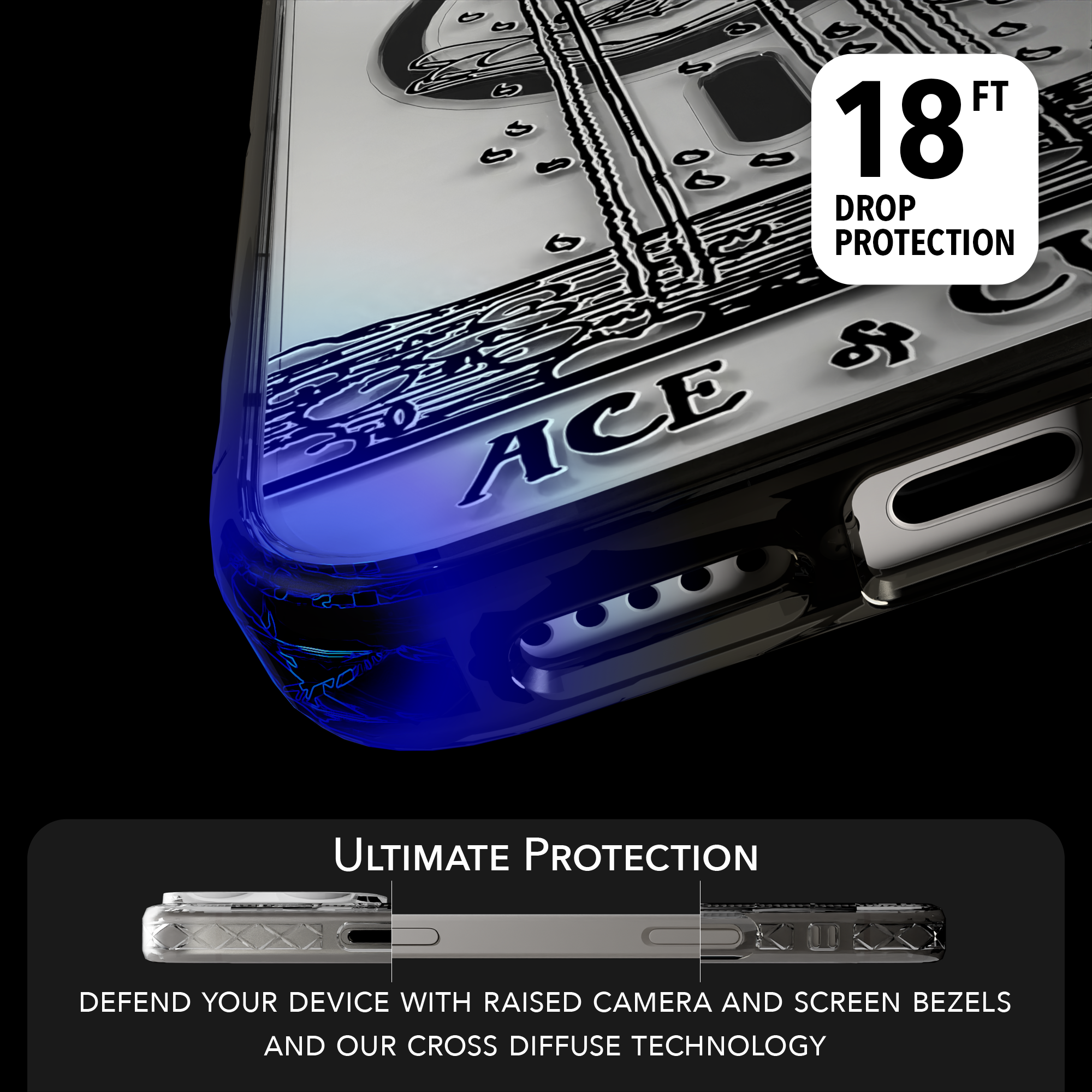 iPhone 16 Series | MagSafe | Tarot Collection | Ace of Cups Ace of Cups - Line / iPhone 16 Pro Max / Black