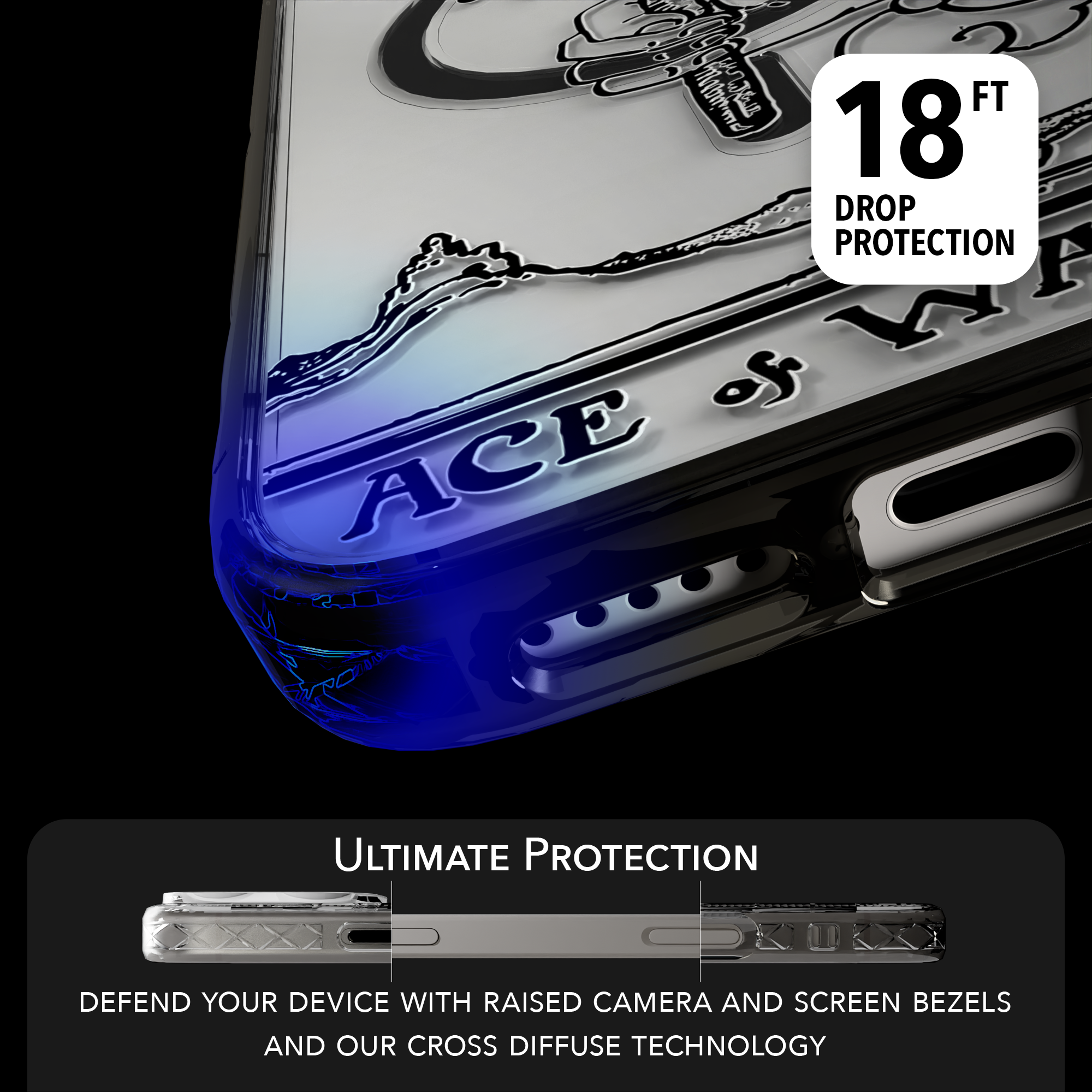 iPhone 16 Series | MagSafe | Tarot Collection | Ace of Wands Ace of Wands - Line / iPhone 16 Pro Max / Black