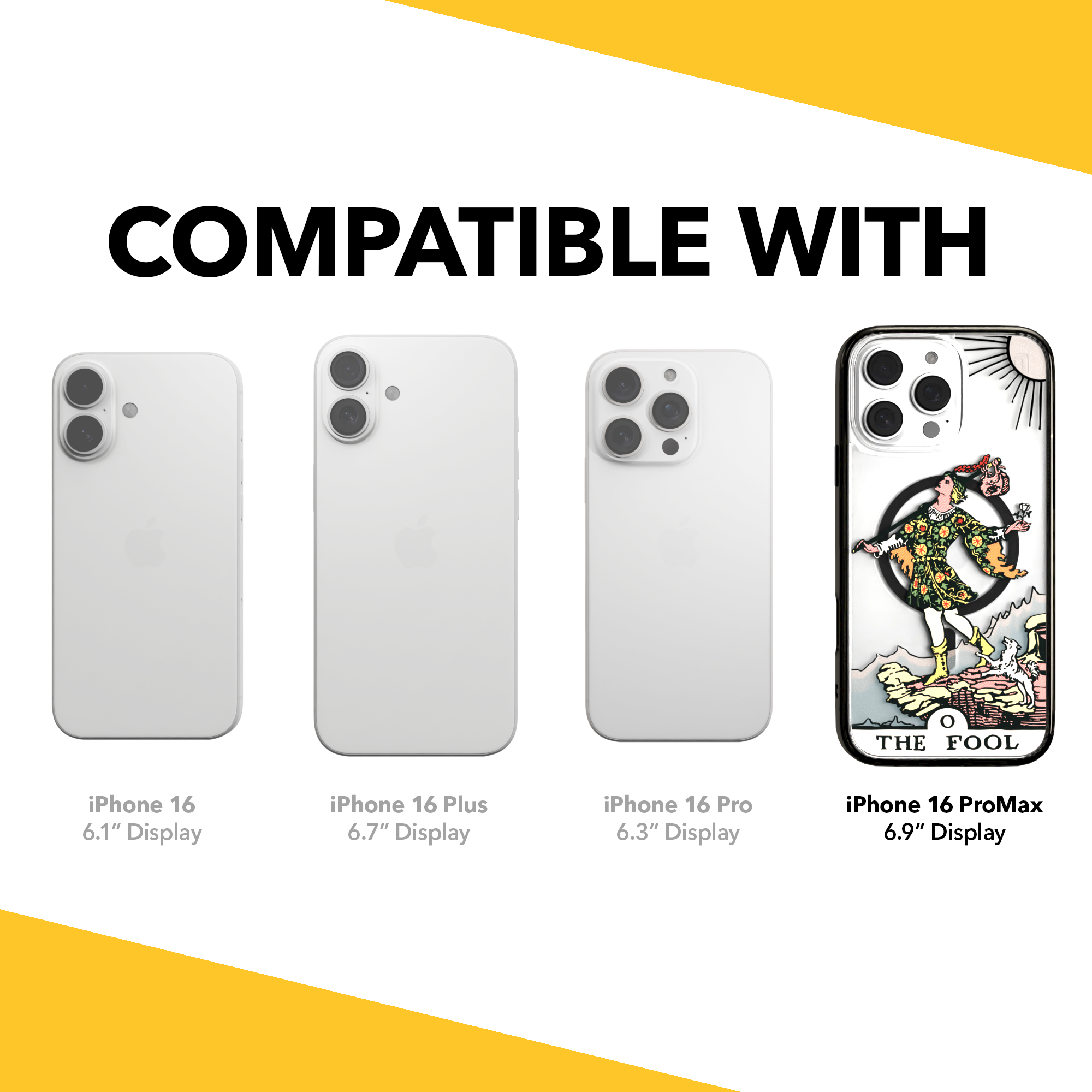 iPhone 16 Series | MagSafe | Tarot Collection | The Fool The Fool - Color / iPhone 16 Pro Max / Black