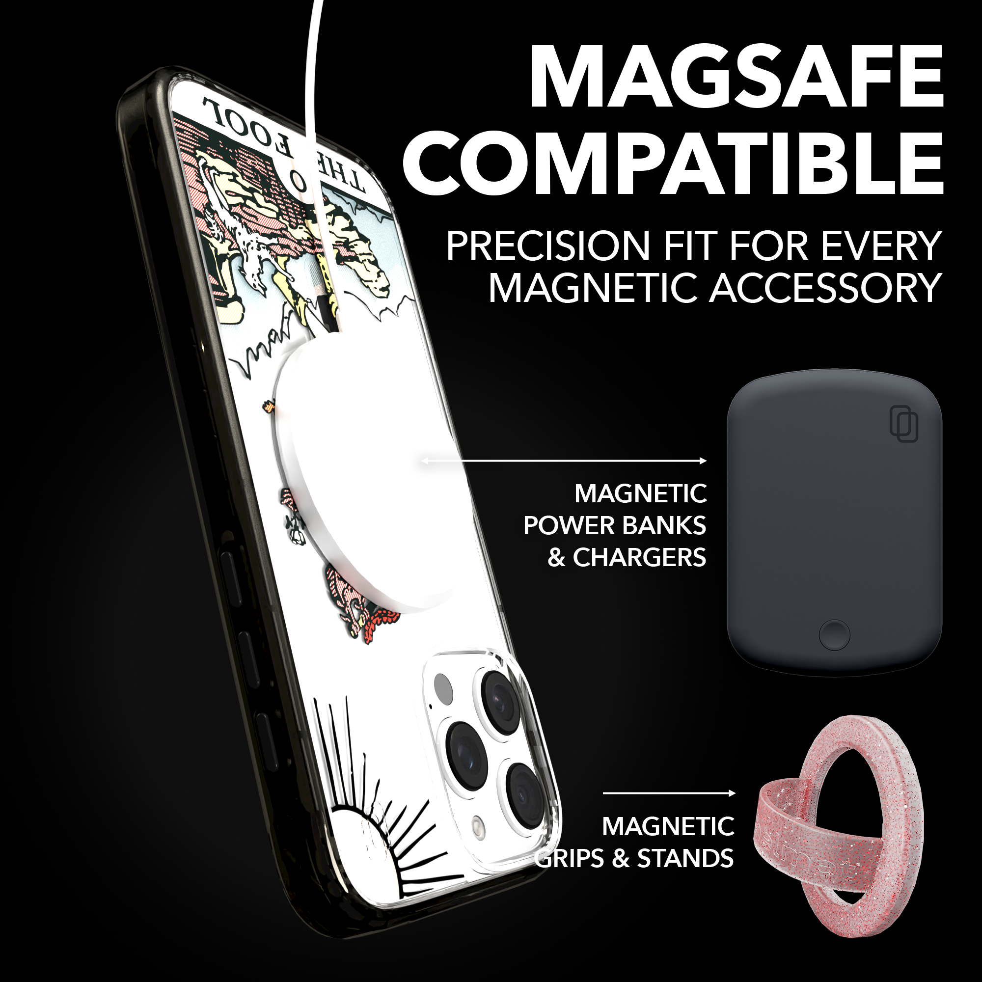 iPhone 16 Series | MagSafe | Tarot Collection | The Fool The Fool - Color / iPhone 16 Pro Max / Black