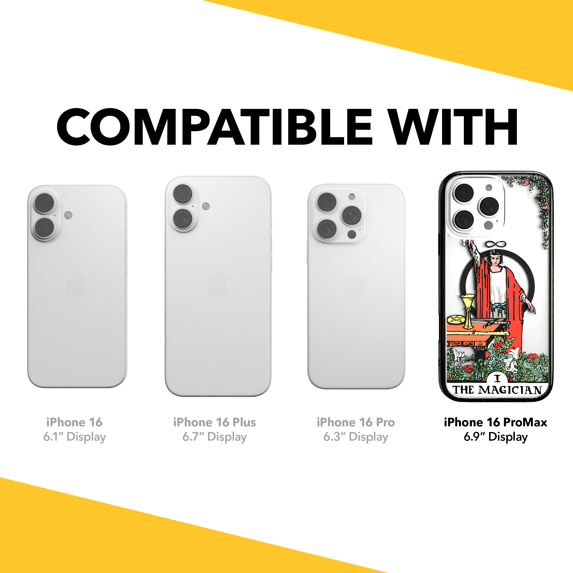 iPhone 16 Series | MagSafe | Tarot Collection | The Magician The Magician - Color / iPhone 16 Pro Max / Black