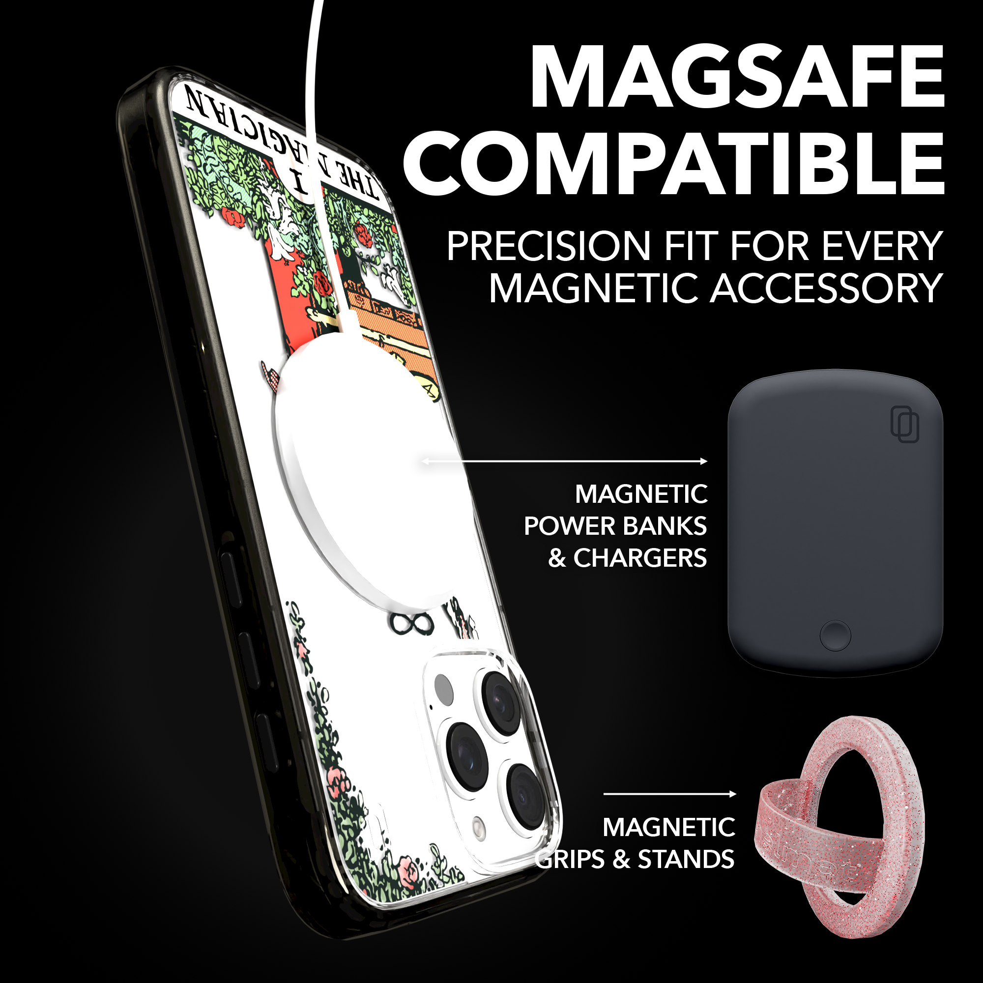 iPhone 16 Series | MagSafe | Tarot Collection | The Magician The Magician - Color / iPhone 16 Pro Max / Black