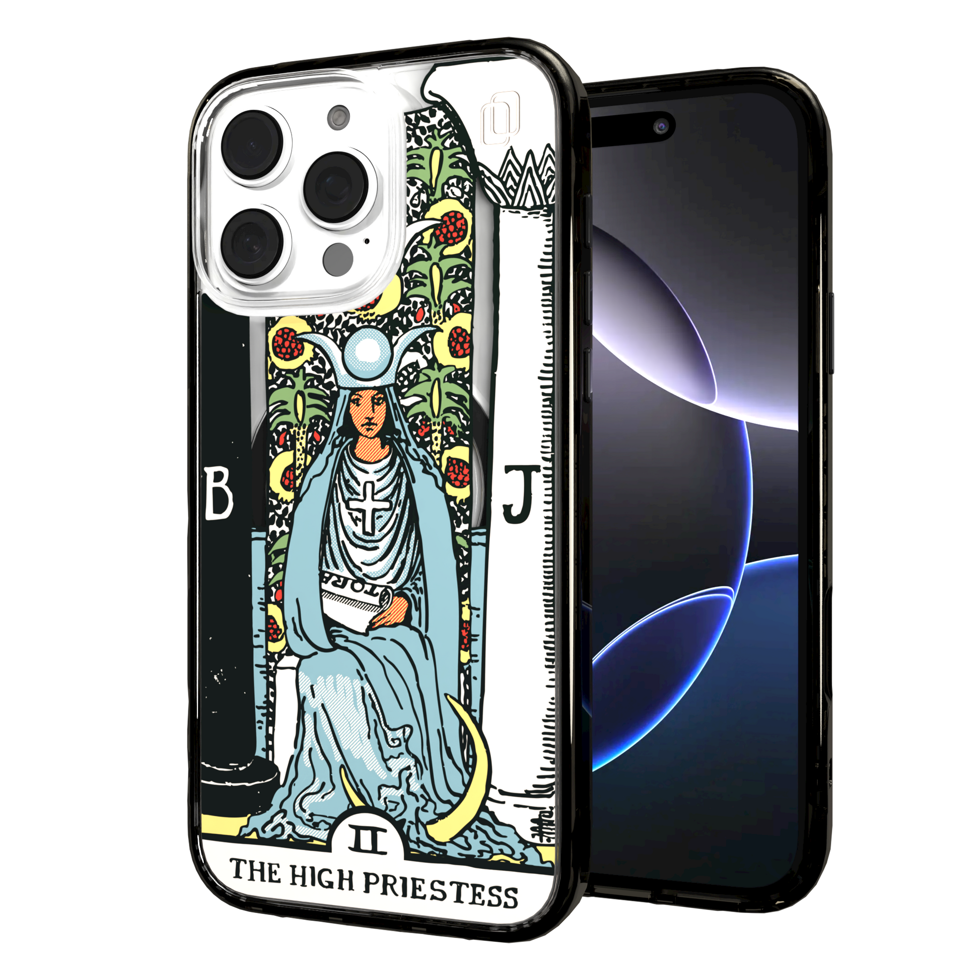 iPhone 16 Series | MagSafe | Tarot Collection | The High Priestess The High Priestess - Color / iPhone 16 Pro Max / Black