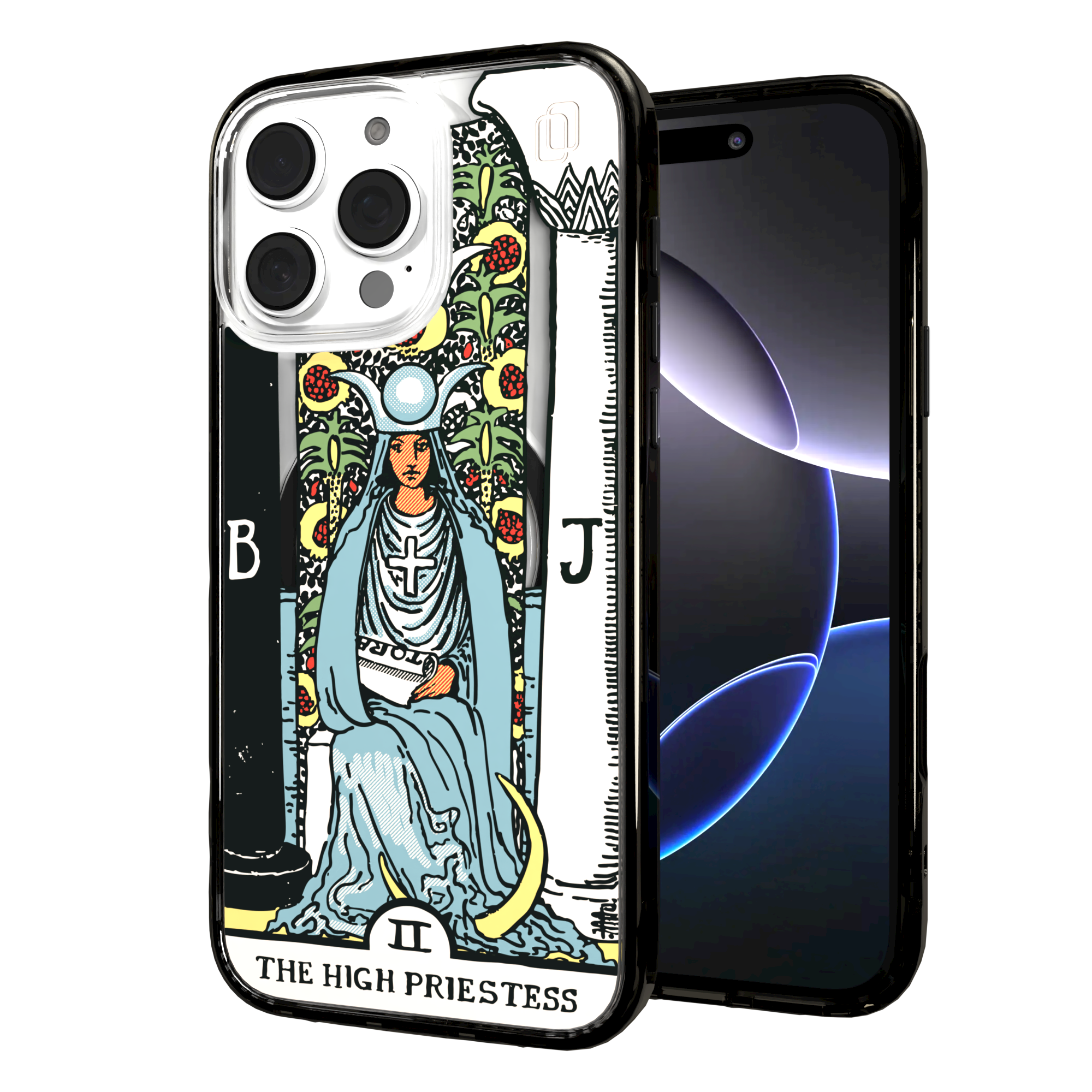 iPhone 16 Series | MagSafe | Tarot Collection | The High Priestess The High Priestess - Color / iPhone 16 Pro Max / Black