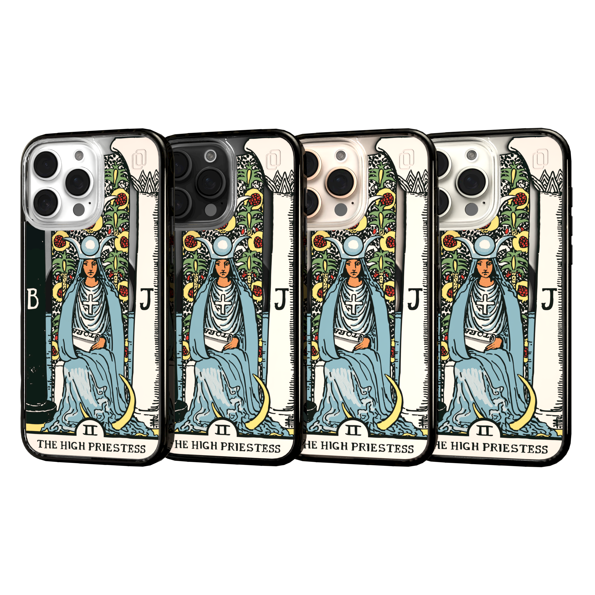 iPhone 16 Series | MagSafe | Tarot Collection | The High Priestess The High Priestess - Color / iPhone 16 Pro Max / Black