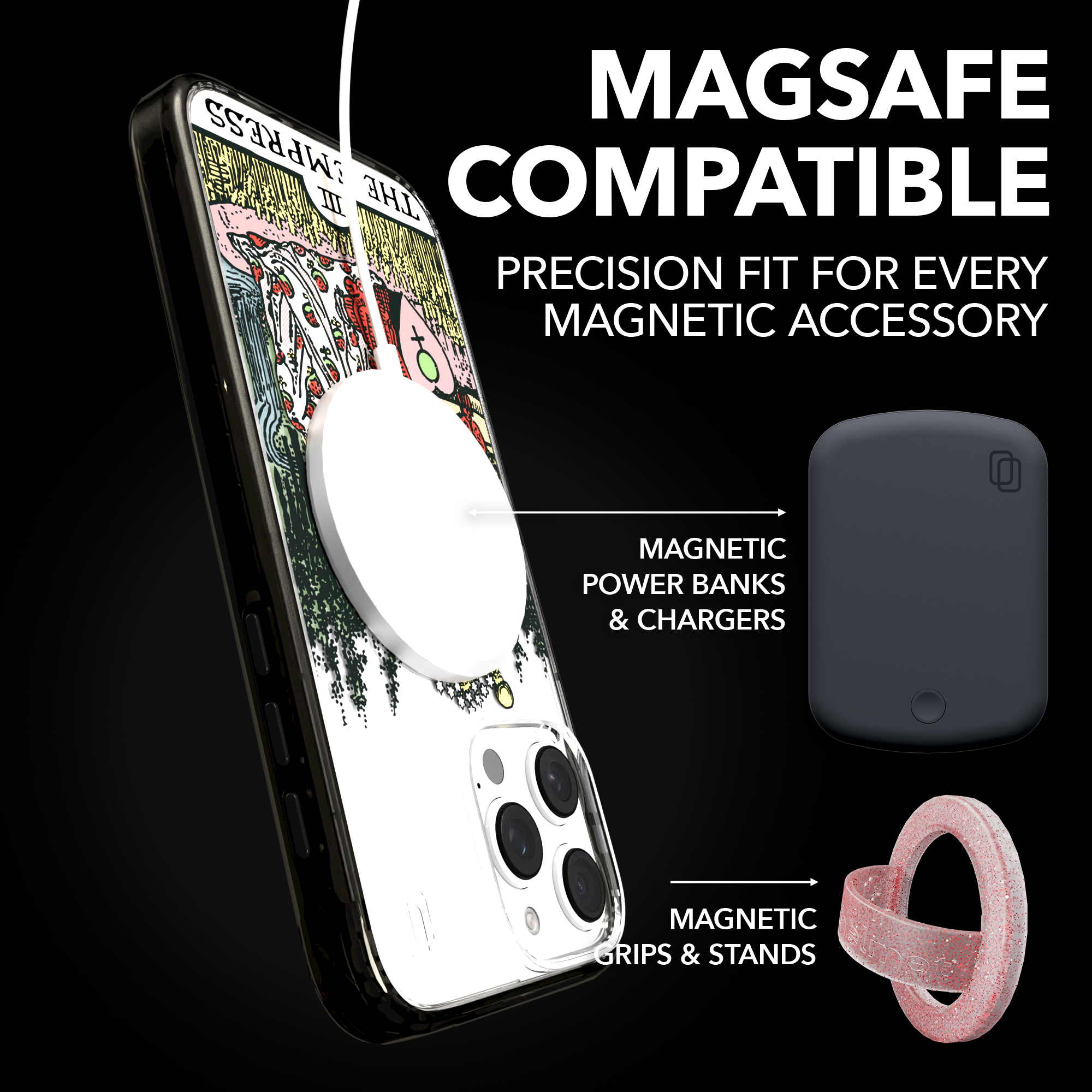 iPhone 16 Series | MagSafe | Tarot Collection | The Empress The Empress - Color / iPhone 16 Pro Max / Black
