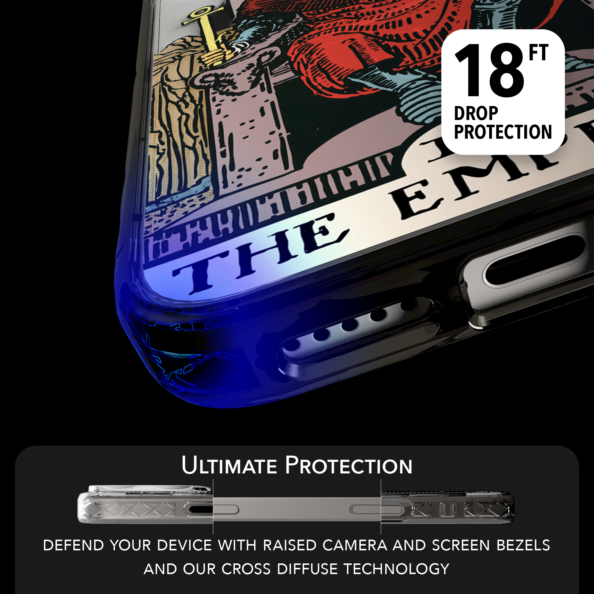 iPhone 16 Series | MagSafe | Tarot Collection | The Emperor The Emperor - Color / iPhone 16 Pro Max / Black