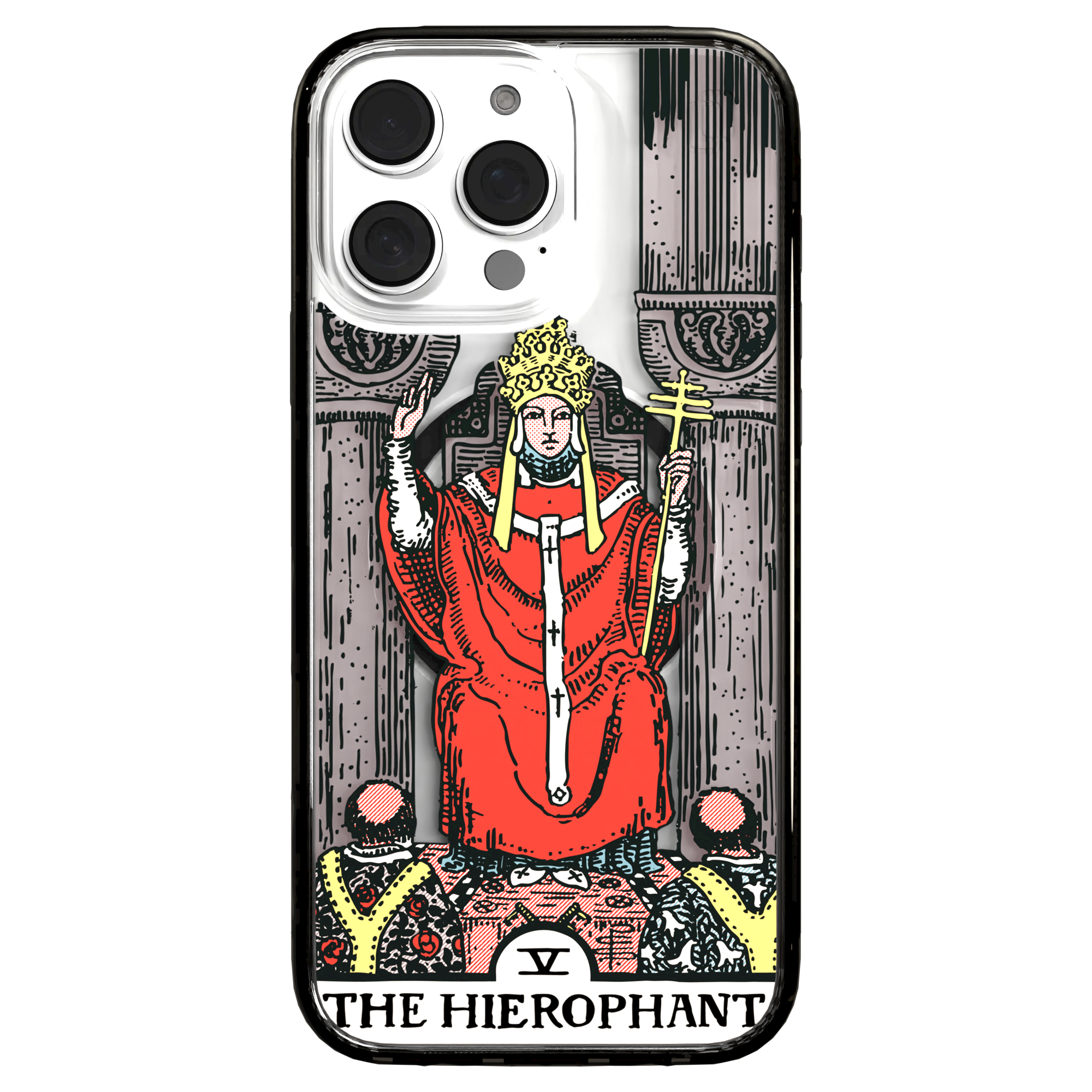iPhone 16 Series | MagSafe | Tarot Collection | The Hierophant The Hierophant - Color / iPhone 16 Pro Max / Black