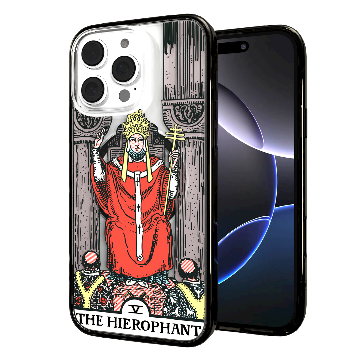 iPhone 16 Series | MagSafe | Tarot Collection | The Hierophant The Hierophant - Color / iPhone 16 Pro Max / Black