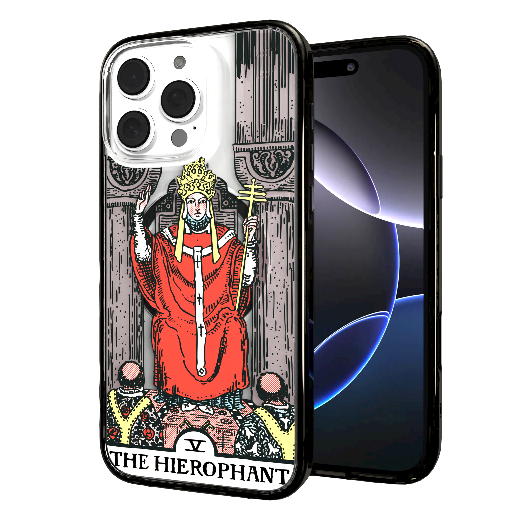 iPhone 16 Series | MagSafe | Tarot Collection | The Hierophant The Hierophant - Color / iPhone 16 Pro Max / Black