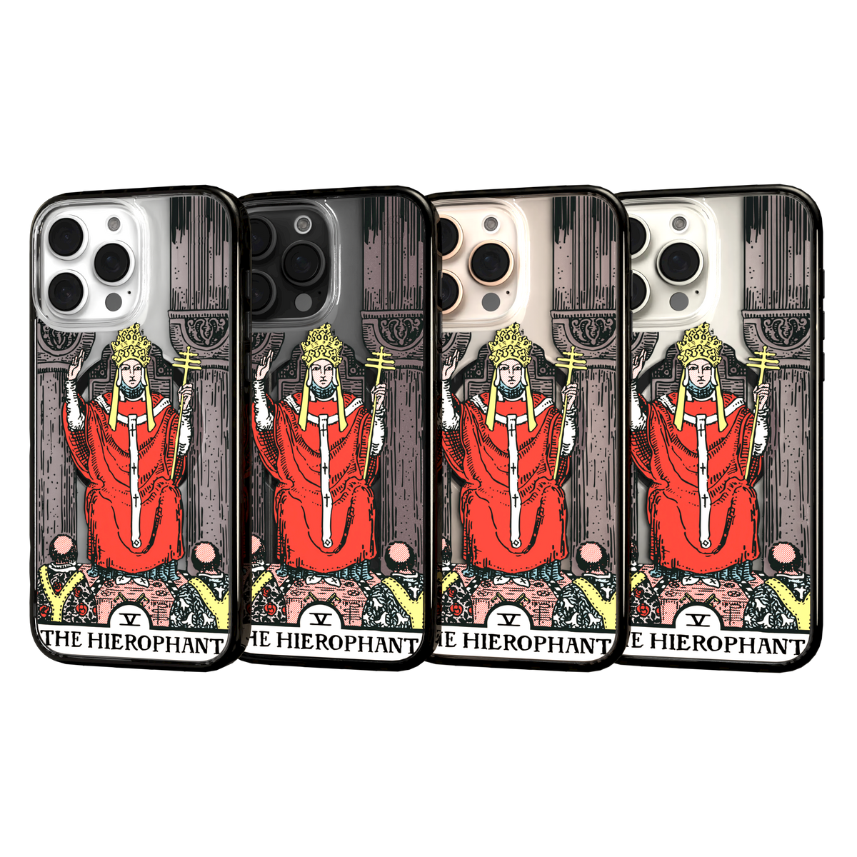 iPhone 16 Series | MagSafe | Tarot Collection | The Hierophant The Hierophant - Color / iPhone 16 Pro Max / Black