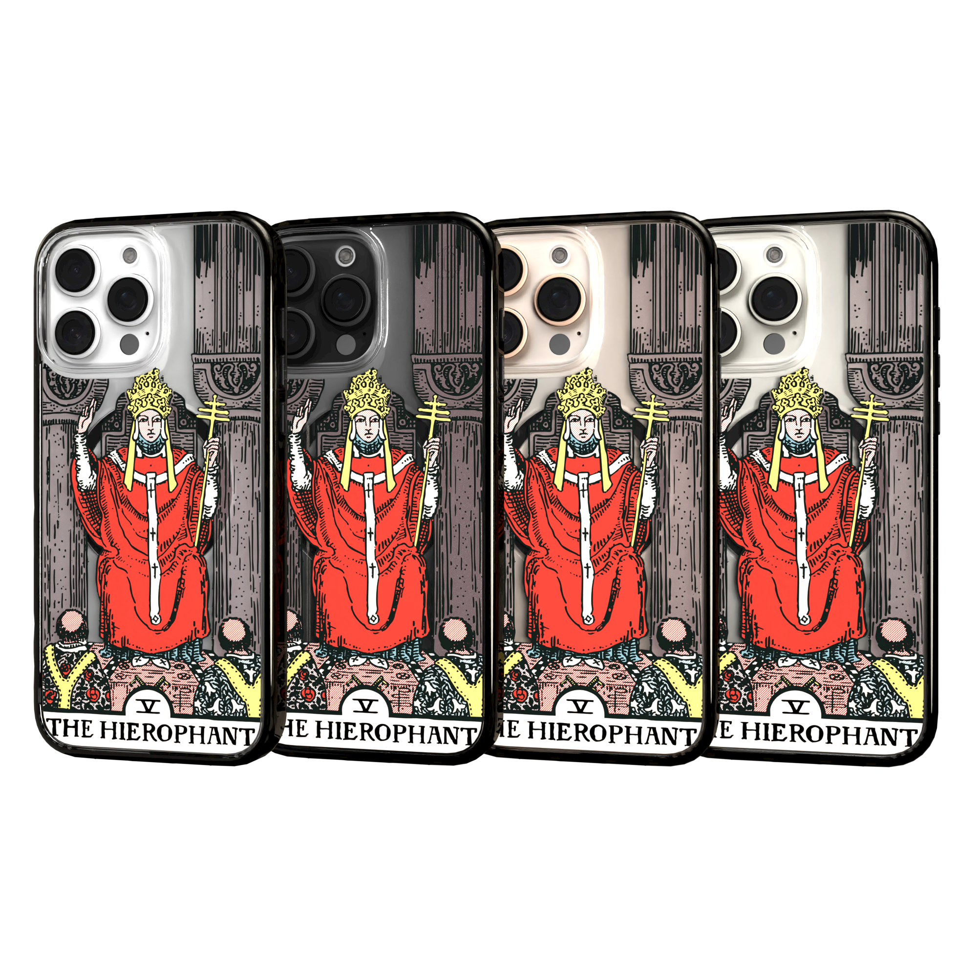 iPhone 16 Series | MagSafe | Tarot Collection | The Hierophant The Hierophant - Color / iPhone 16 Pro Max / Black