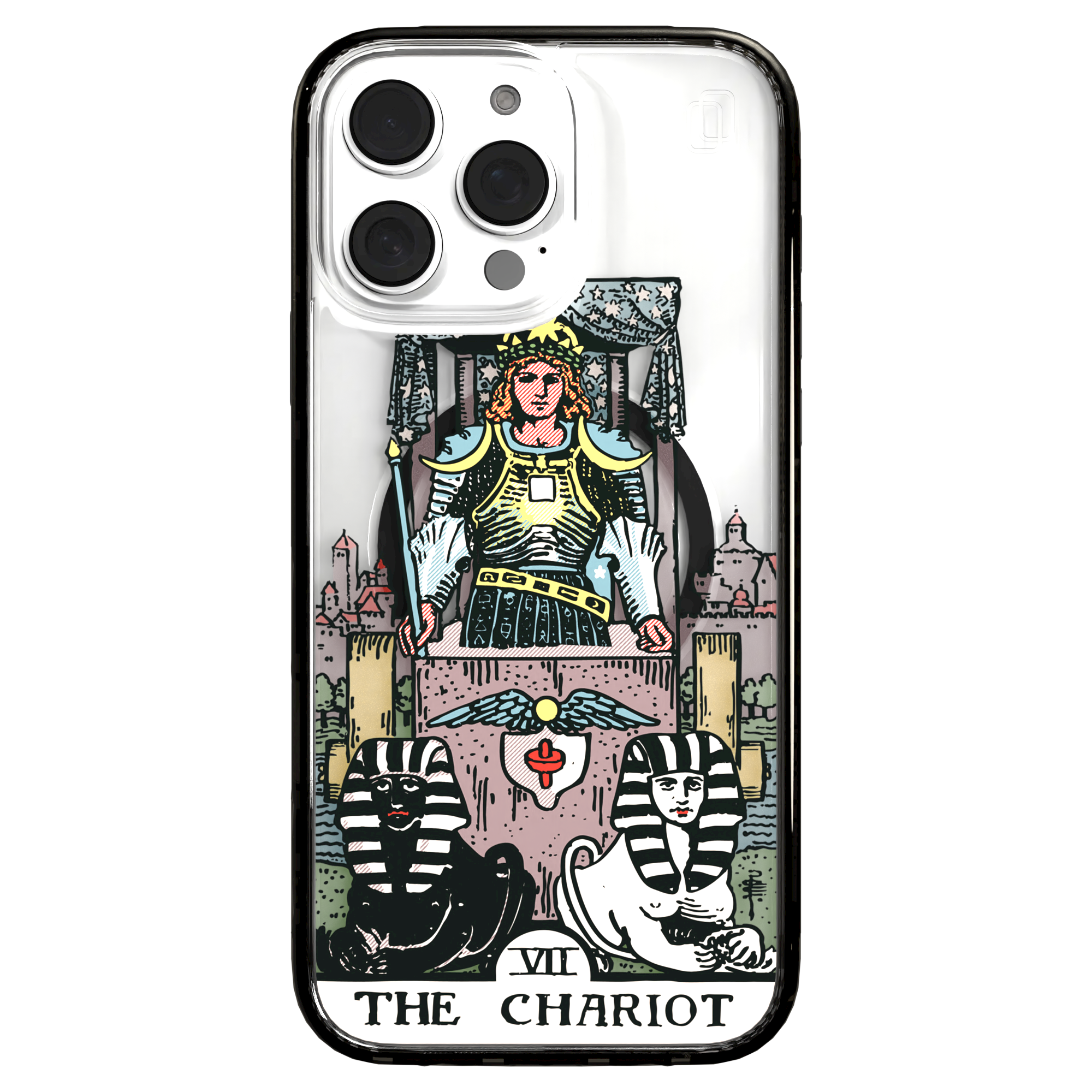 iPhone 16 Series | MagSafe | Tarot Collection | The Chariot The Chariot - Color / iPhone 16 Pro Max / Black