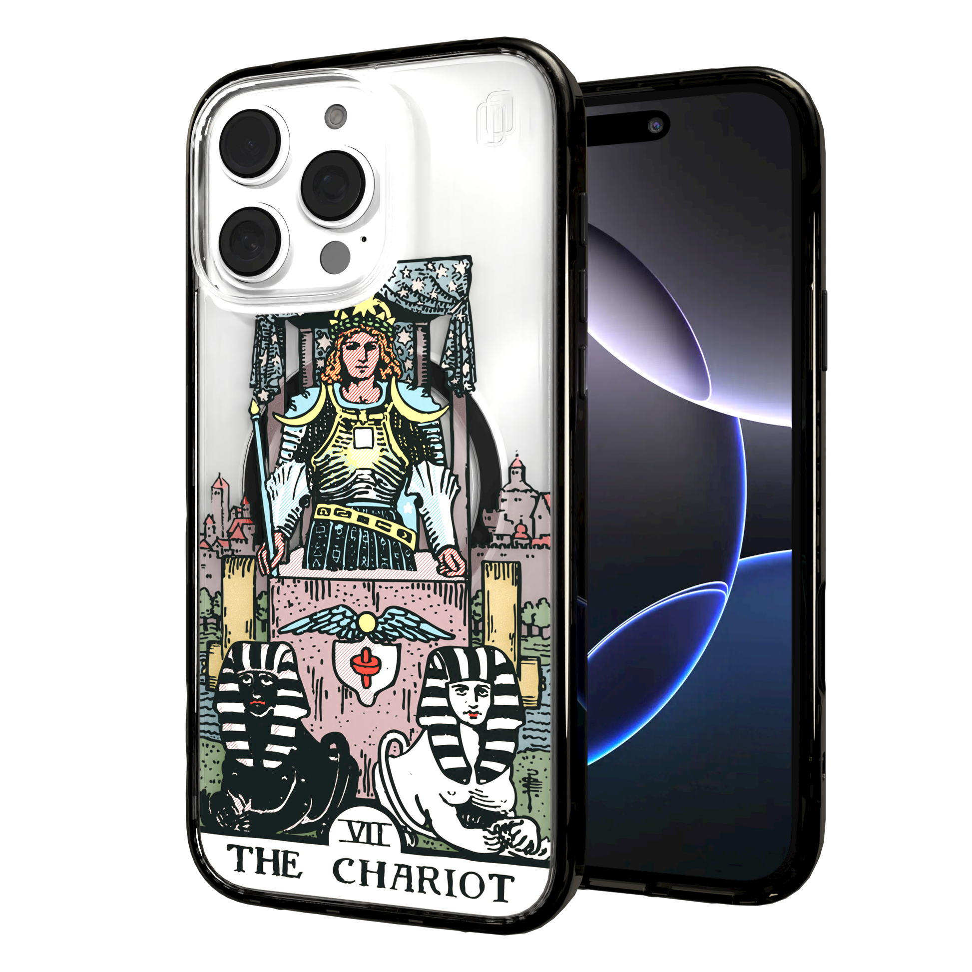 iPhone 16 Series | MagSafe | Tarot Collection | The Chariot The Chariot - Color / iPhone 16 Pro Max / Black