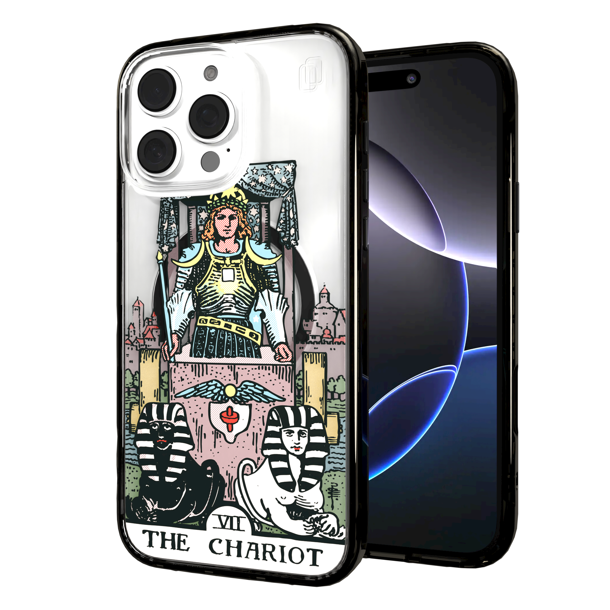 iPhone 16 Series | MagSafe | Tarot Collection | The Chariot The Chariot - Color / iPhone 16 Pro Max / Black