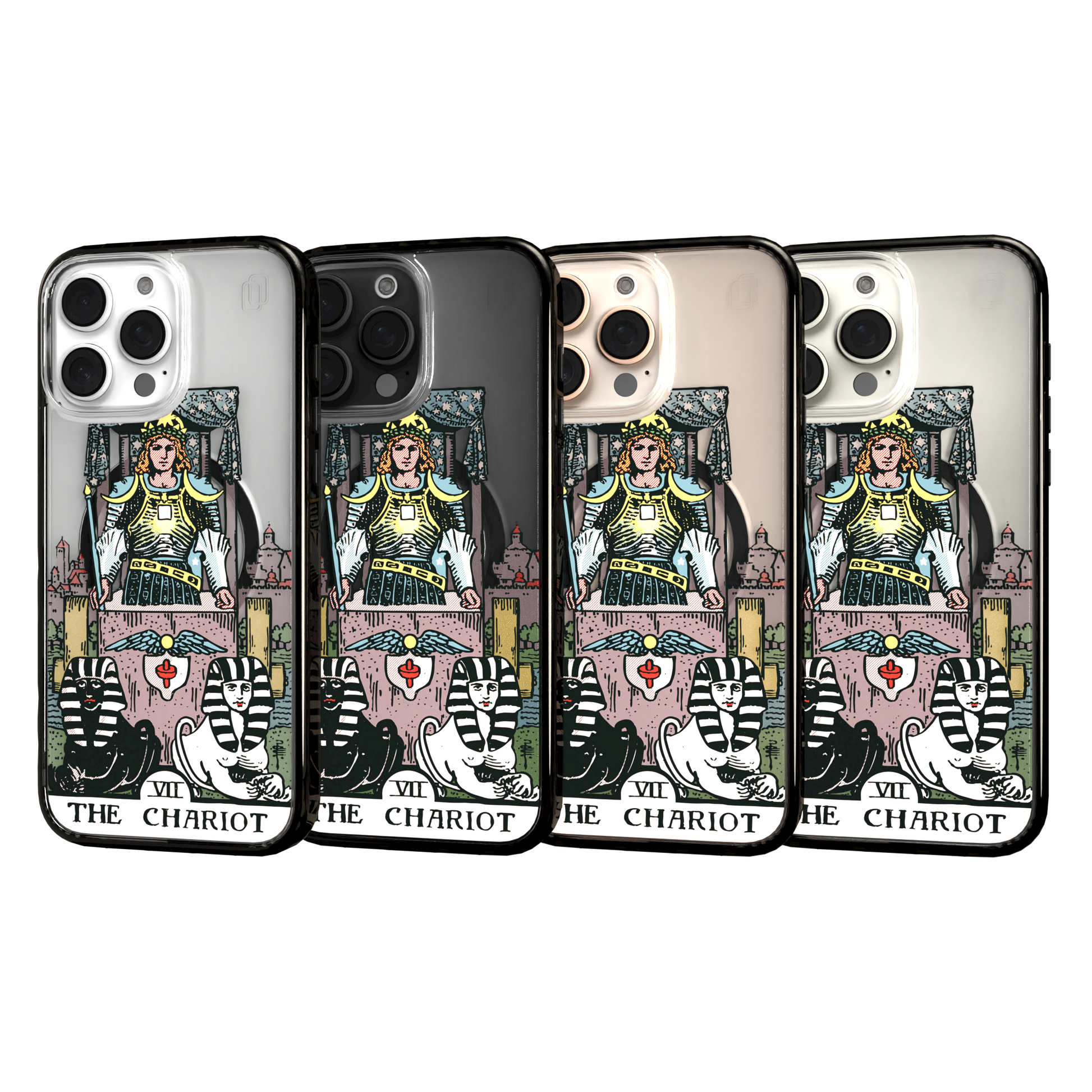 iPhone 16 Series | MagSafe | Tarot Collection | The Chariot The Chariot - Color / iPhone 16 Pro Max / Black