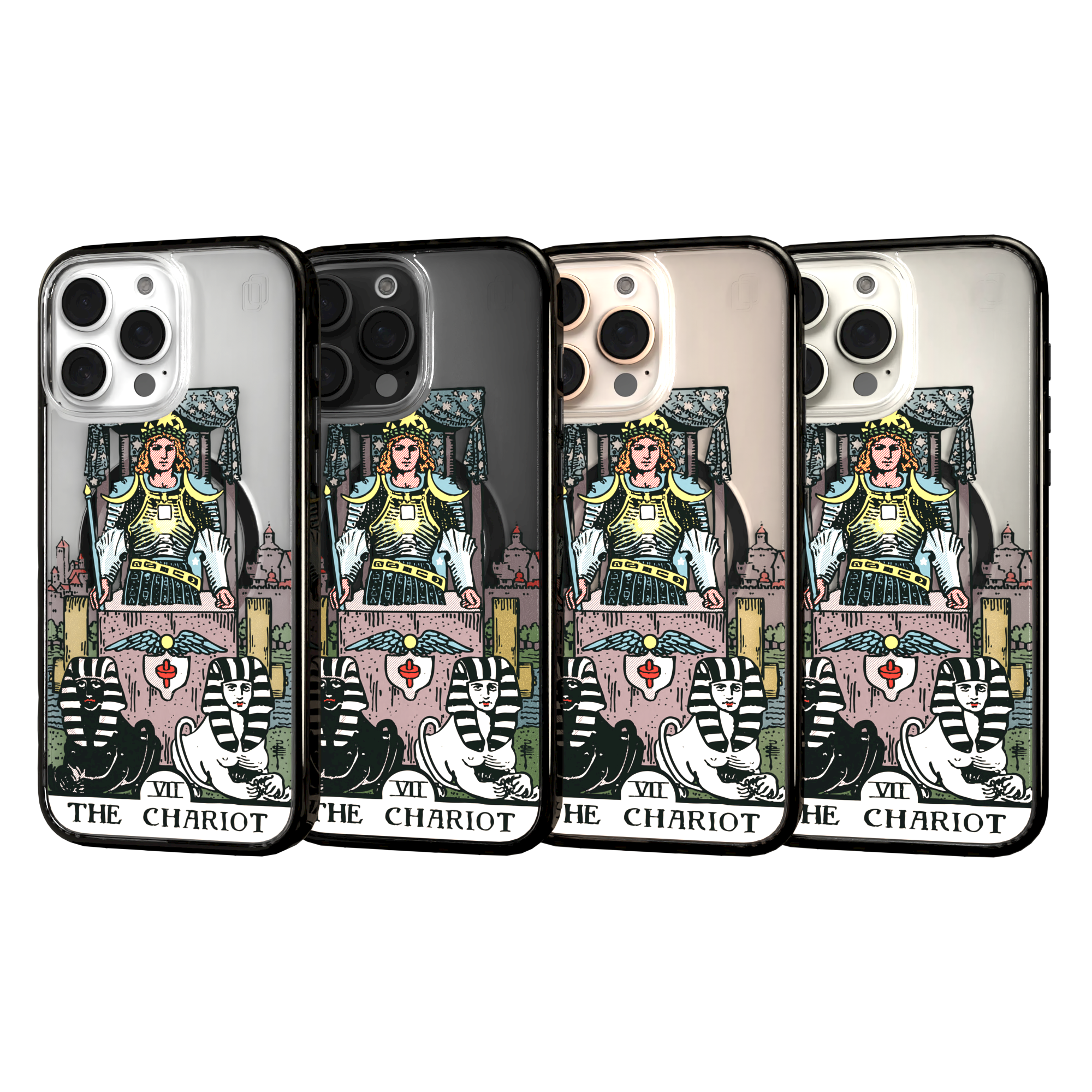 iPhone 16 Series | MagSafe | Tarot Collection | The Chariot The Chariot - Color / iPhone 16 Pro Max / Black
