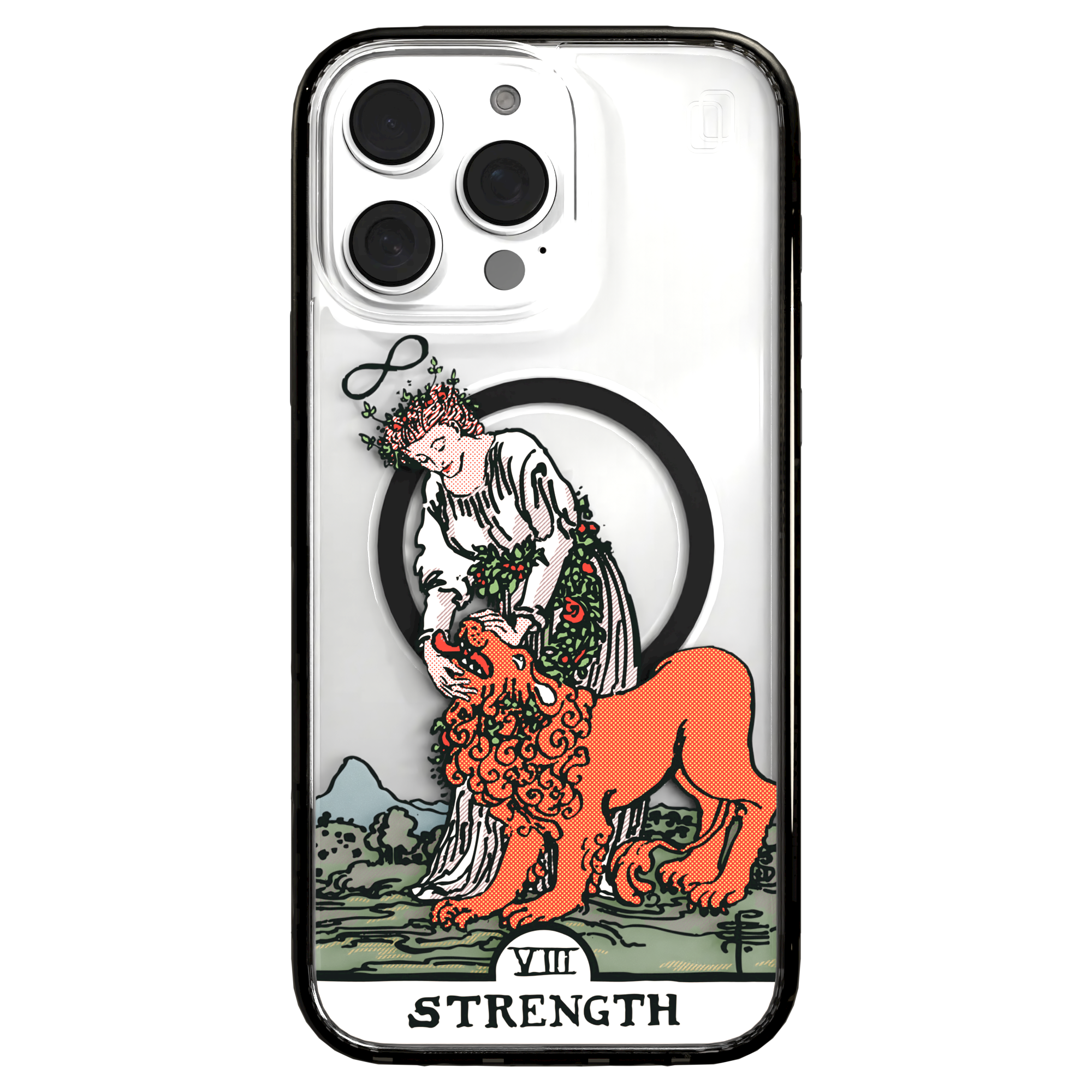 iPhone 16 Series | MagSafe | Tarot Collection | Strength Strength - Color / iPhone 16 Pro Max / Black