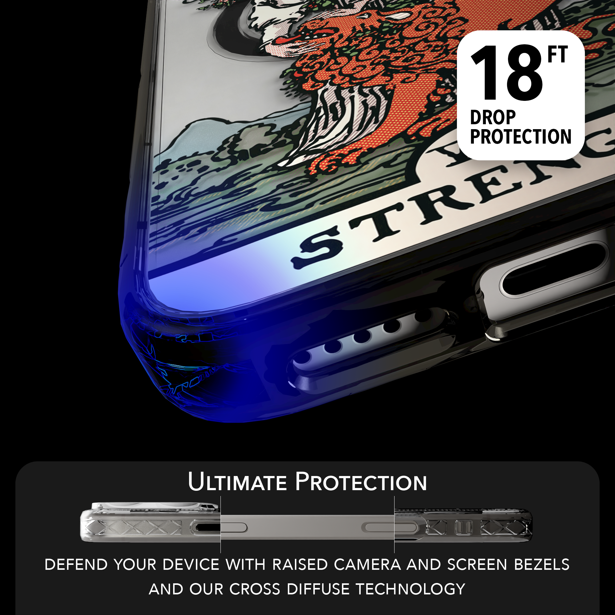 iPhone 16 Series | MagSafe | Tarot Collection | Strength Strength - Color / iPhone 16 Pro Max / Black