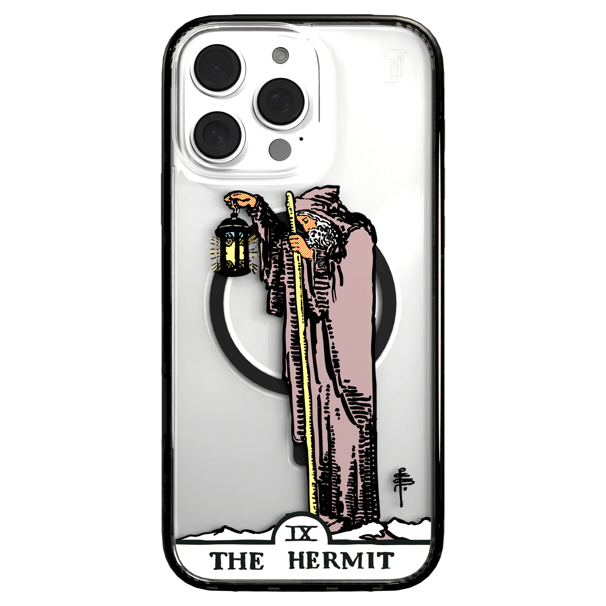 iPhone 16 Series | MagSafe | Tarot Collection | The Hermit The Hermit - Color / iPhone 16 Pro Max / Black