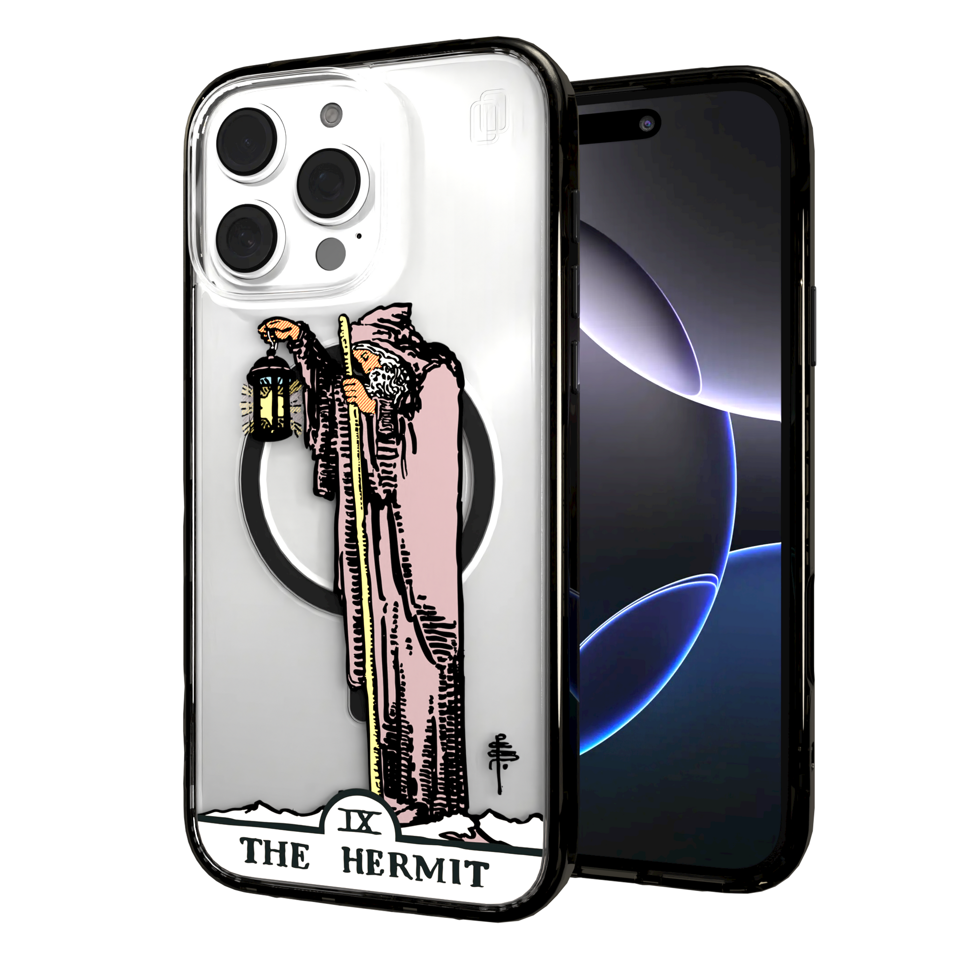 iPhone 16 Series | MagSafe | Tarot Collection | The Hermit The Hermit - Color / iPhone 16 Pro Max / Black