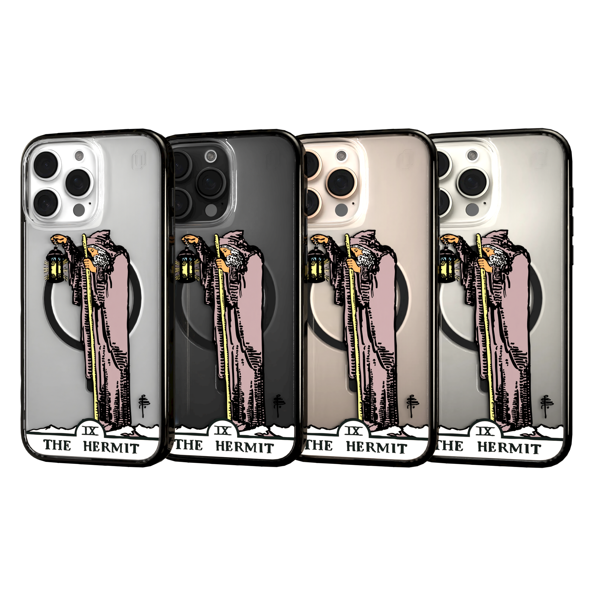 iPhone 16 Series | MagSafe | Tarot Collection | The Hermit The Hermit - Color / iPhone 16 Pro Max / Black