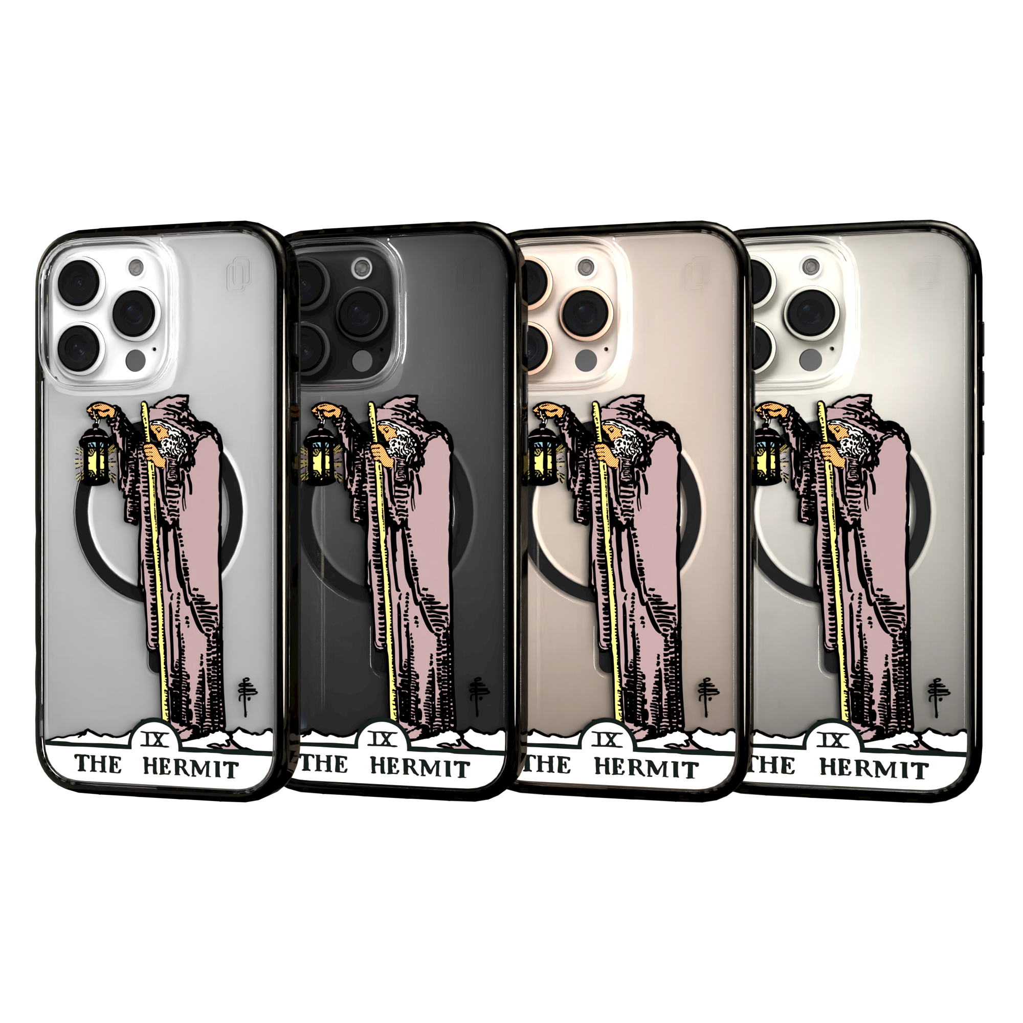 iPhone 16 Series | MagSafe | Tarot Collection | The Hermit The Hermit - Color / iPhone 16 Pro Max / Black