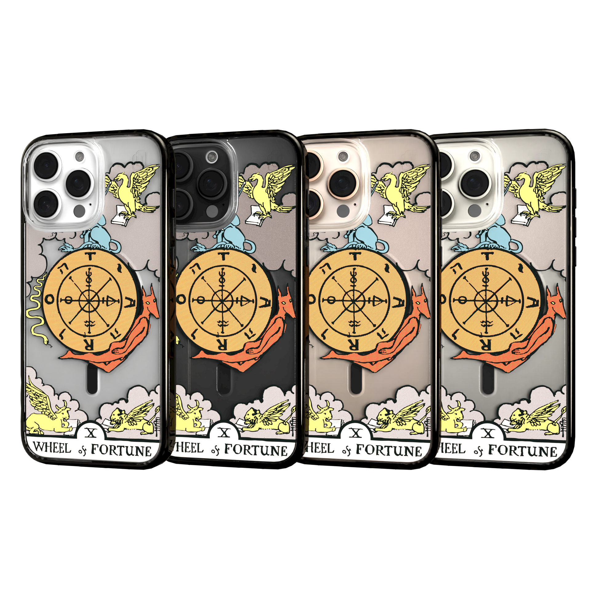 iPhone 16 Series | MagSafe | Tarot Collection | Wheel of Fortune Wheel of Fortune - Color / iPhone 16 Pro Max / Black