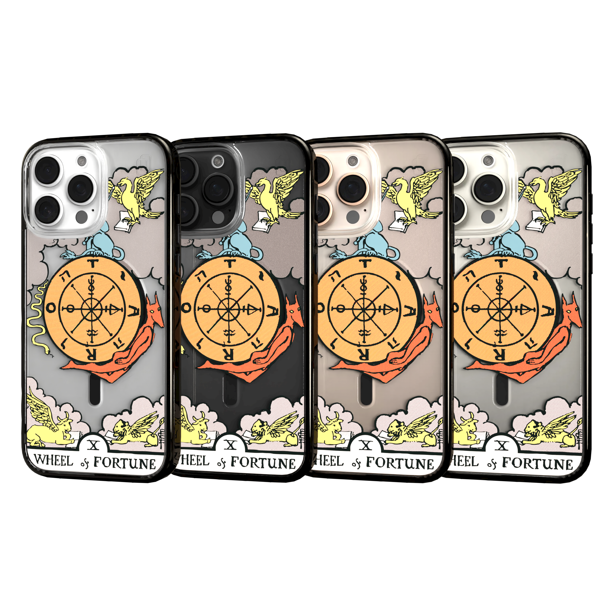 iPhone 16 Series | MagSafe | Tarot Collection | Wheel of Fortune Wheel of Fortune - Color / iPhone 16 Pro Max / Black