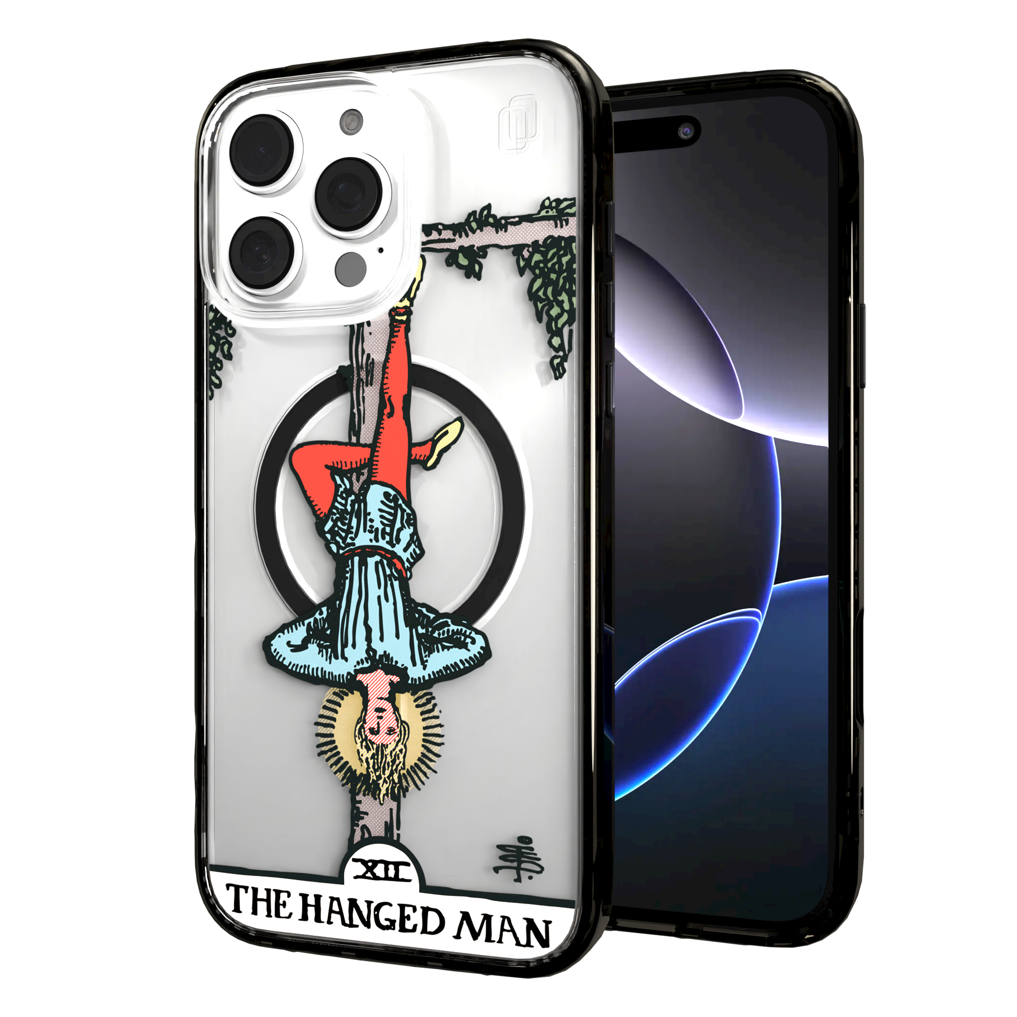 iPhone 16 Series | MagSafe | Tarot Collection | The Hanged Man The Hanged Man - Color / iPhone 16 Pro Max / Black