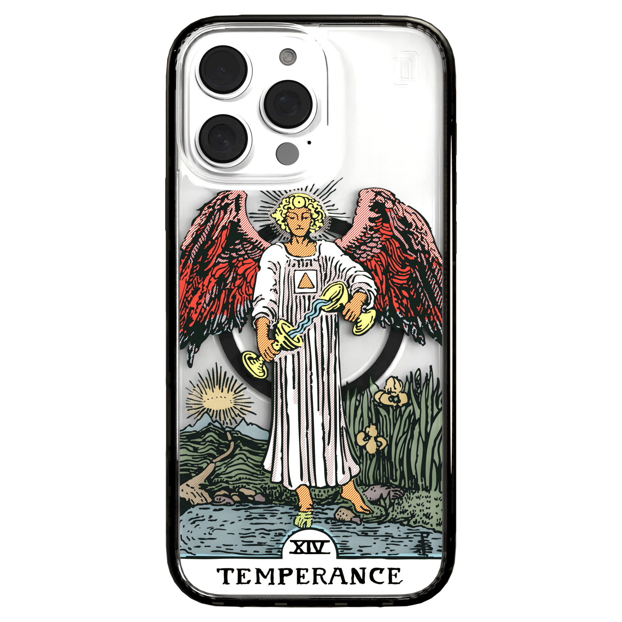 iPhone 16 Series | MagSafe | Tarot Collection | Temperance Temperance - Color / iPhone 16 Pro Max / Black