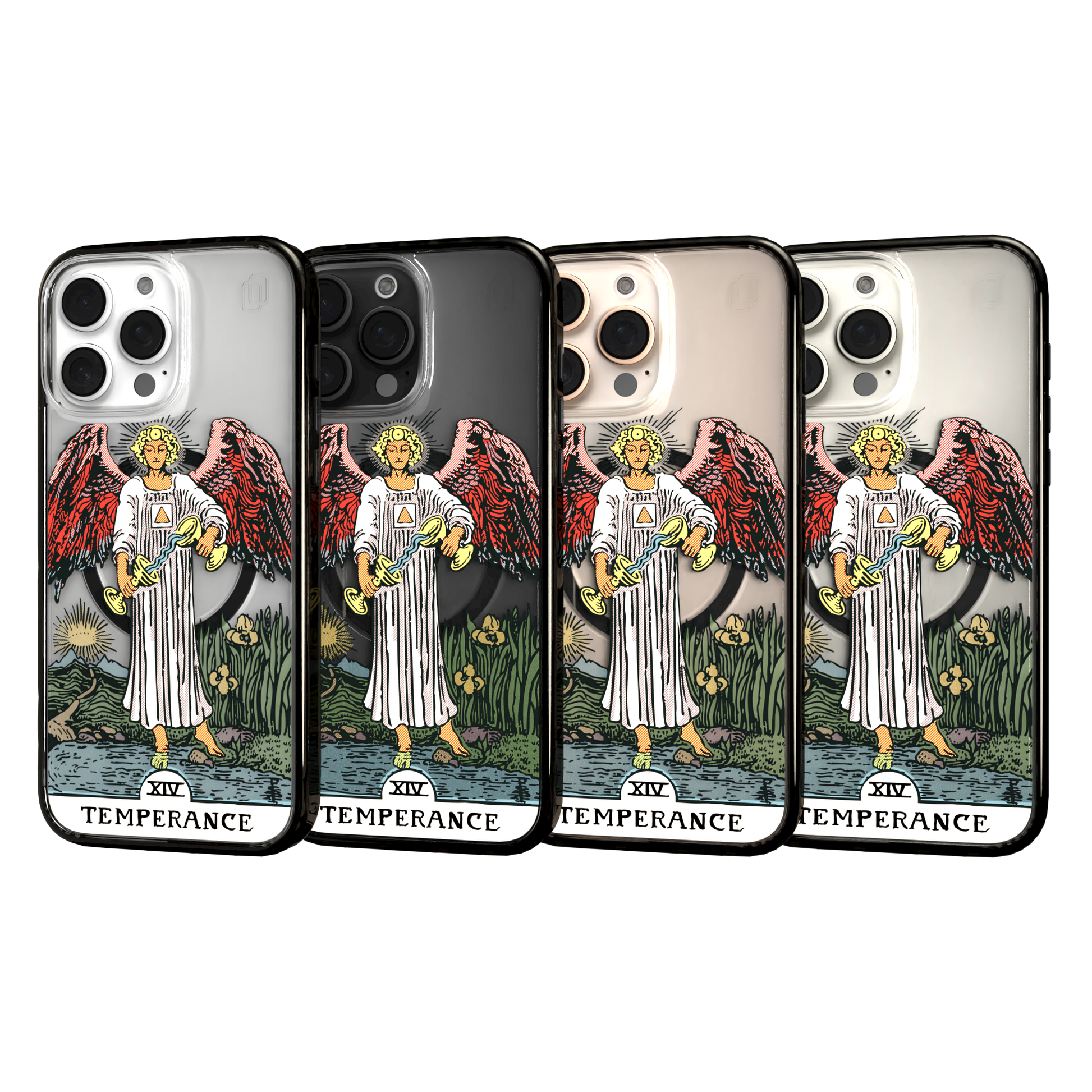 iPhone 16 Series | MagSafe | Tarot Collection | Temperance Temperance - Color / iPhone 16 Pro Max / Black