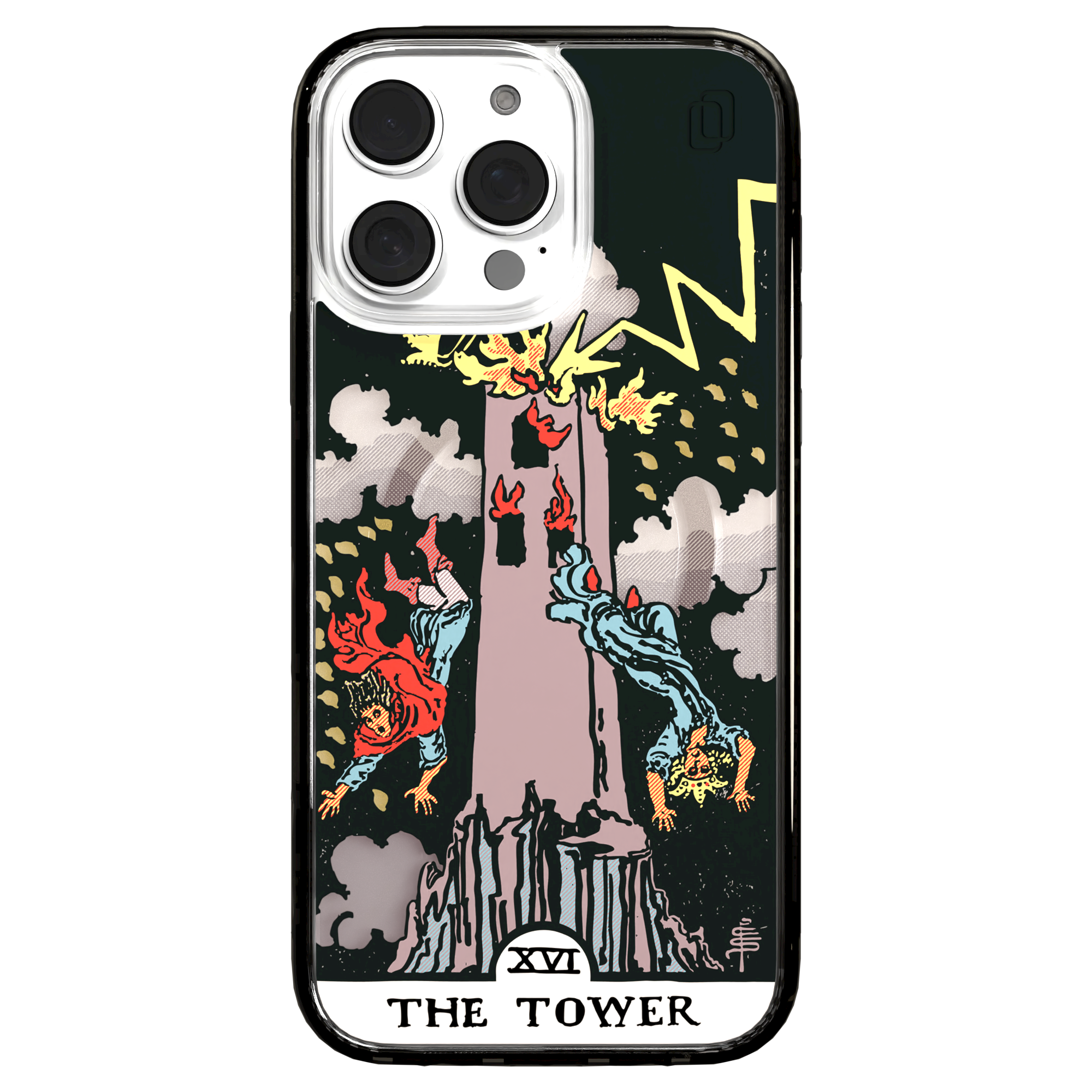 iPhone 16 Series | MagSafe | Tarot Collection | The Tower The Tower - Color / iPhone 16 Pro Max / Black