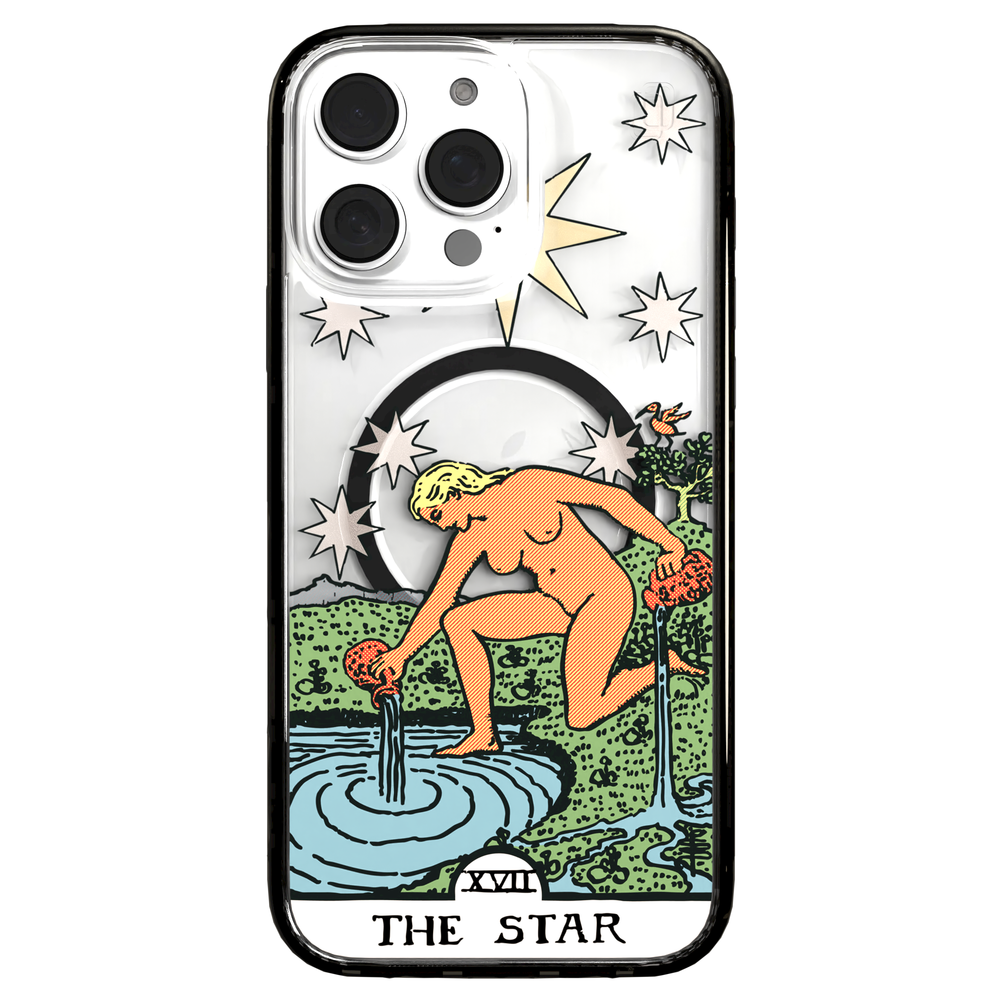 iPhone 16 Series | MagSafe | Tarot Collection | The Star The Star - Color / iPhone 16 Pro Max / Black