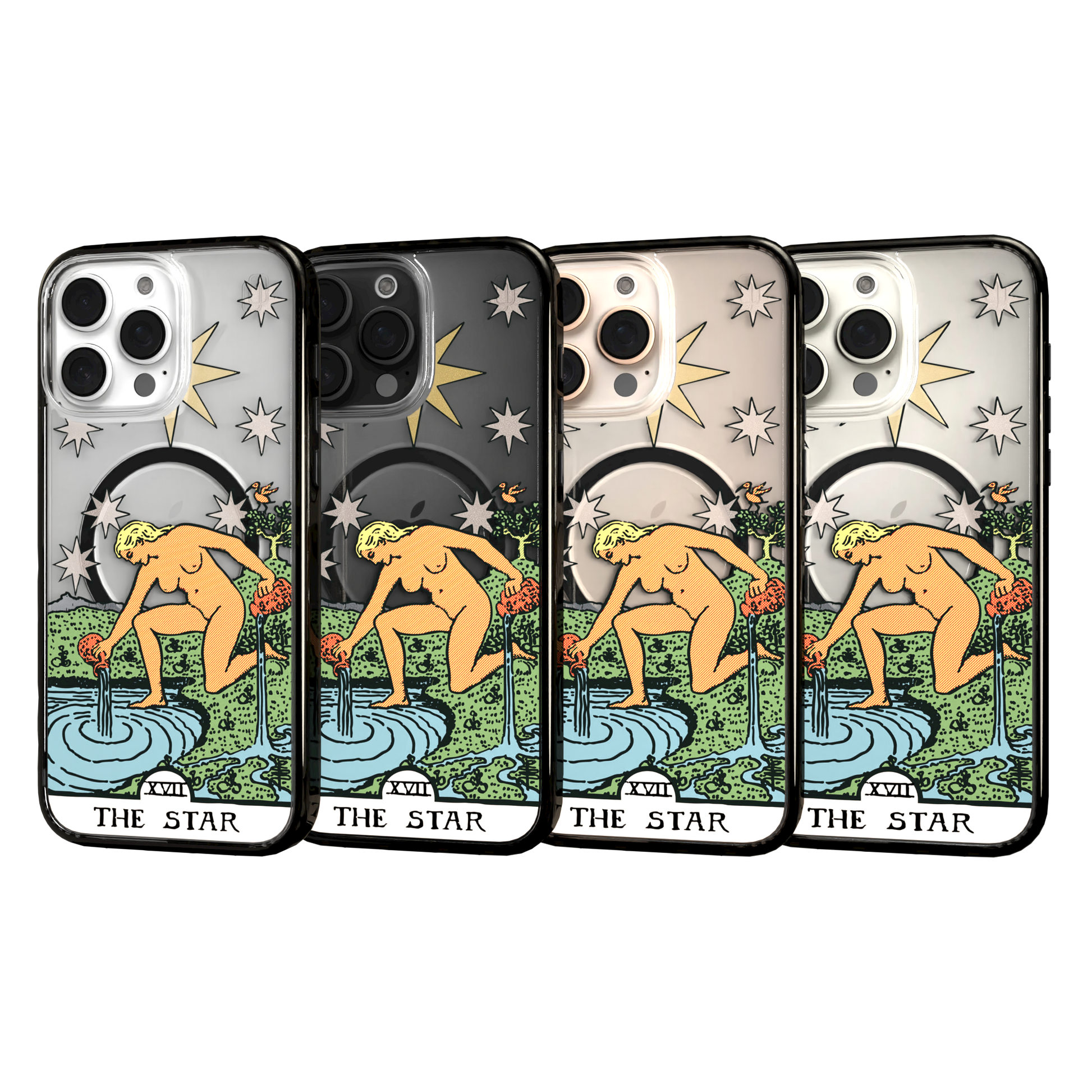 iPhone 16 Series | MagSafe | Tarot Collection | The Star The Star - Color / iPhone 16 Pro Max / Black