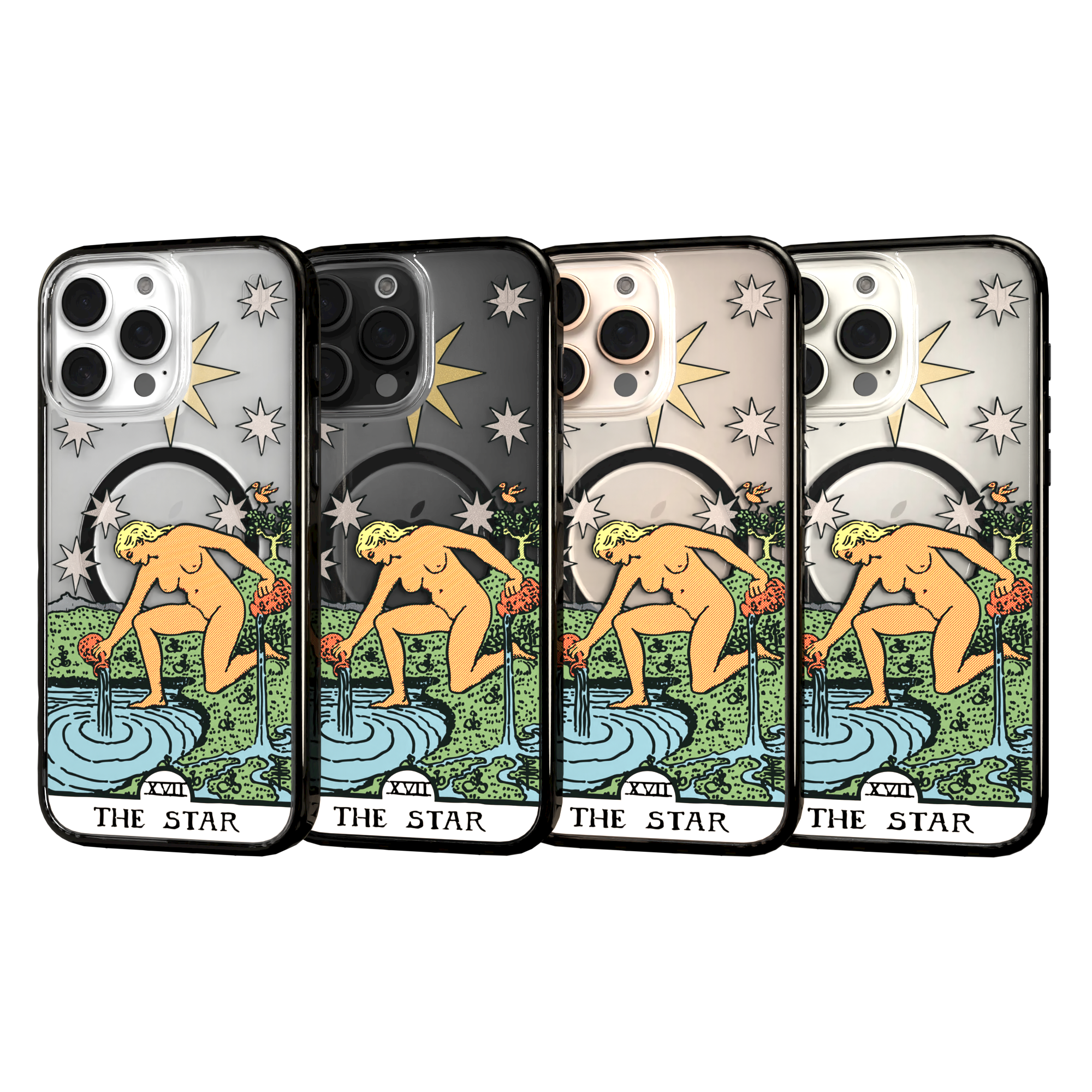 iPhone 16 Series | MagSafe | Tarot Collection | The Star The Star - Color / iPhone 16 Pro Max / Black