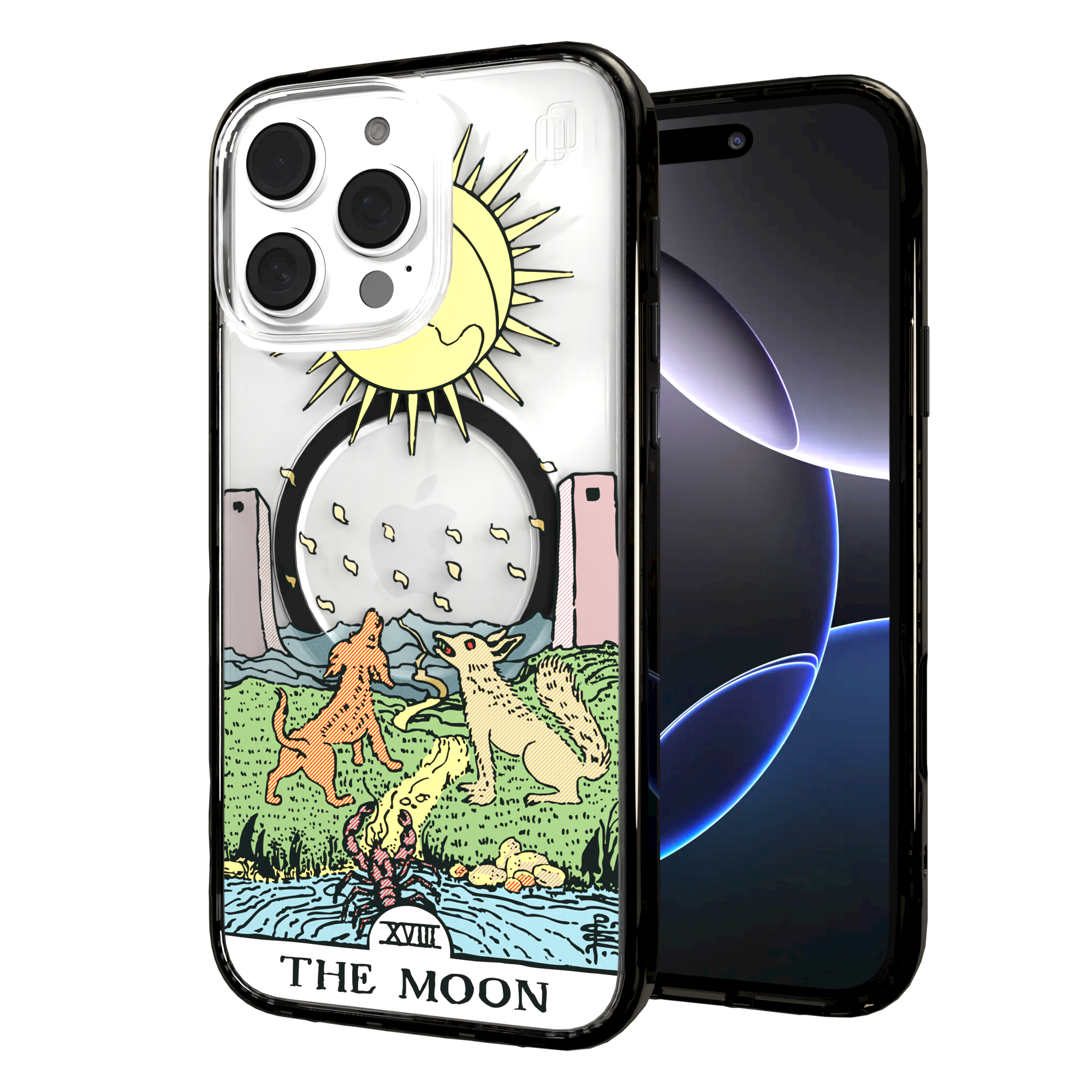 iPhone 16 Series | MagSafe | Tarot Collection | The Moon The Moon - Color / iPhone 16 Pro Max / Black
