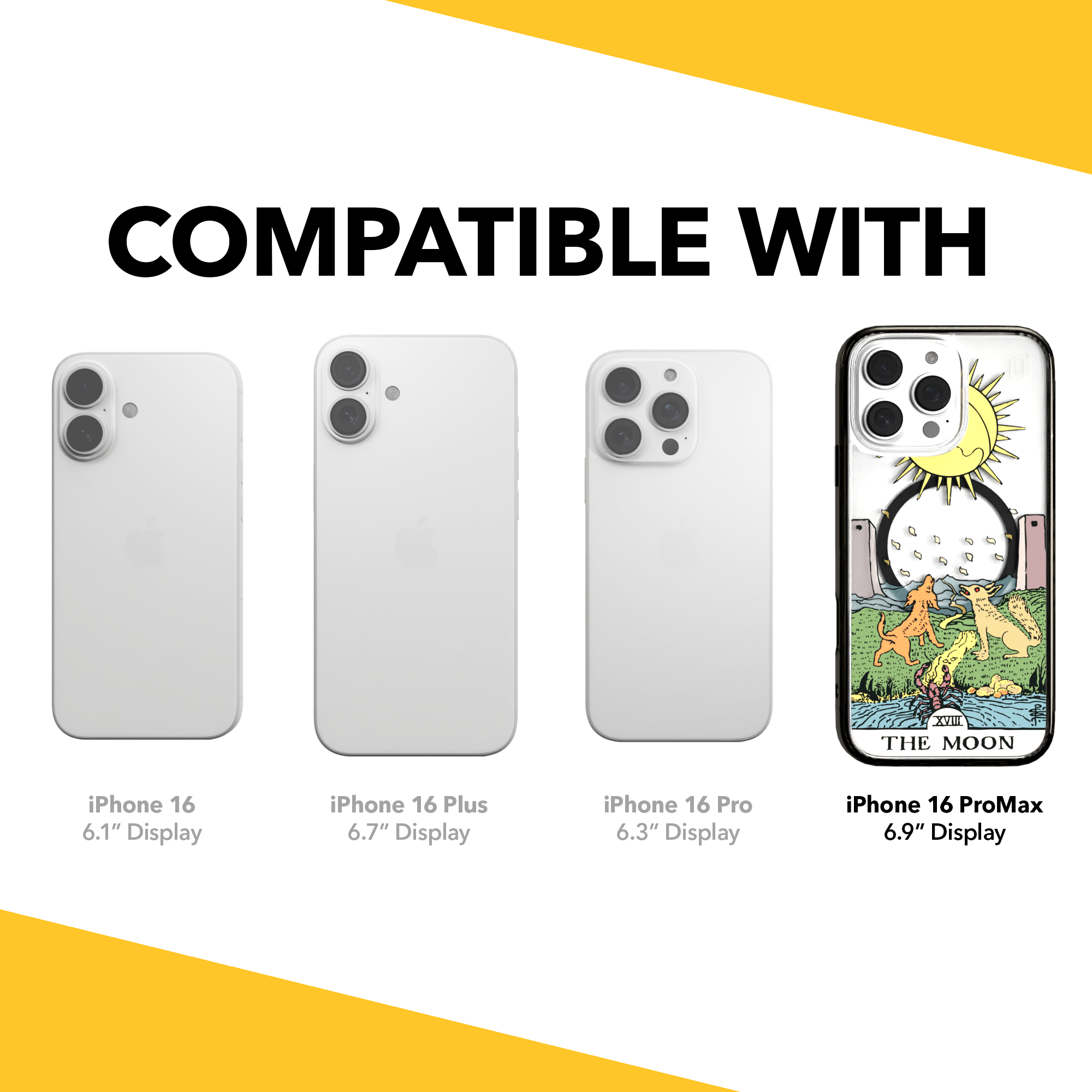 iPhone 16 Series | MagSafe | Tarot Collection | The Moon The Moon - Color / iPhone 16 Pro Max / Black