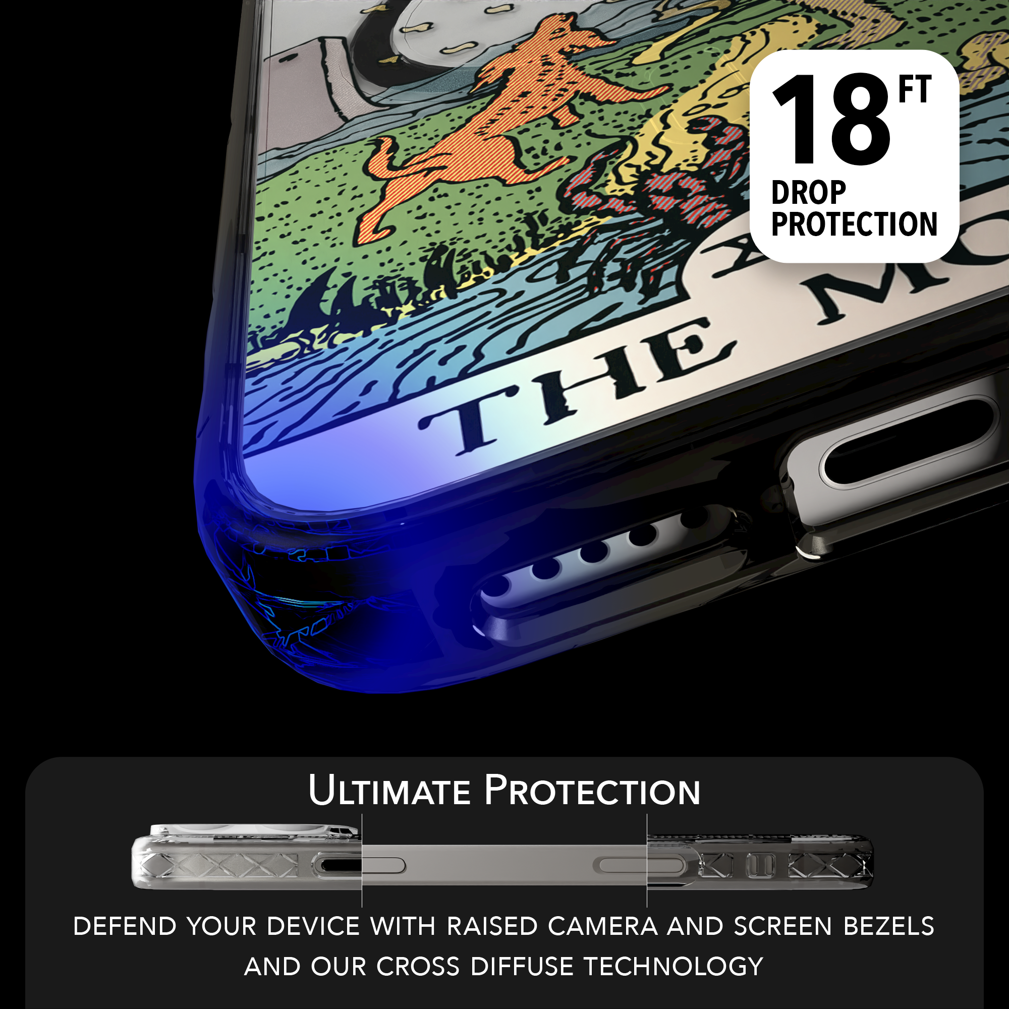 iPhone 16 Series | MagSafe | Tarot Collection | The Moon The Moon - Color / iPhone 16 Pro Max / Black