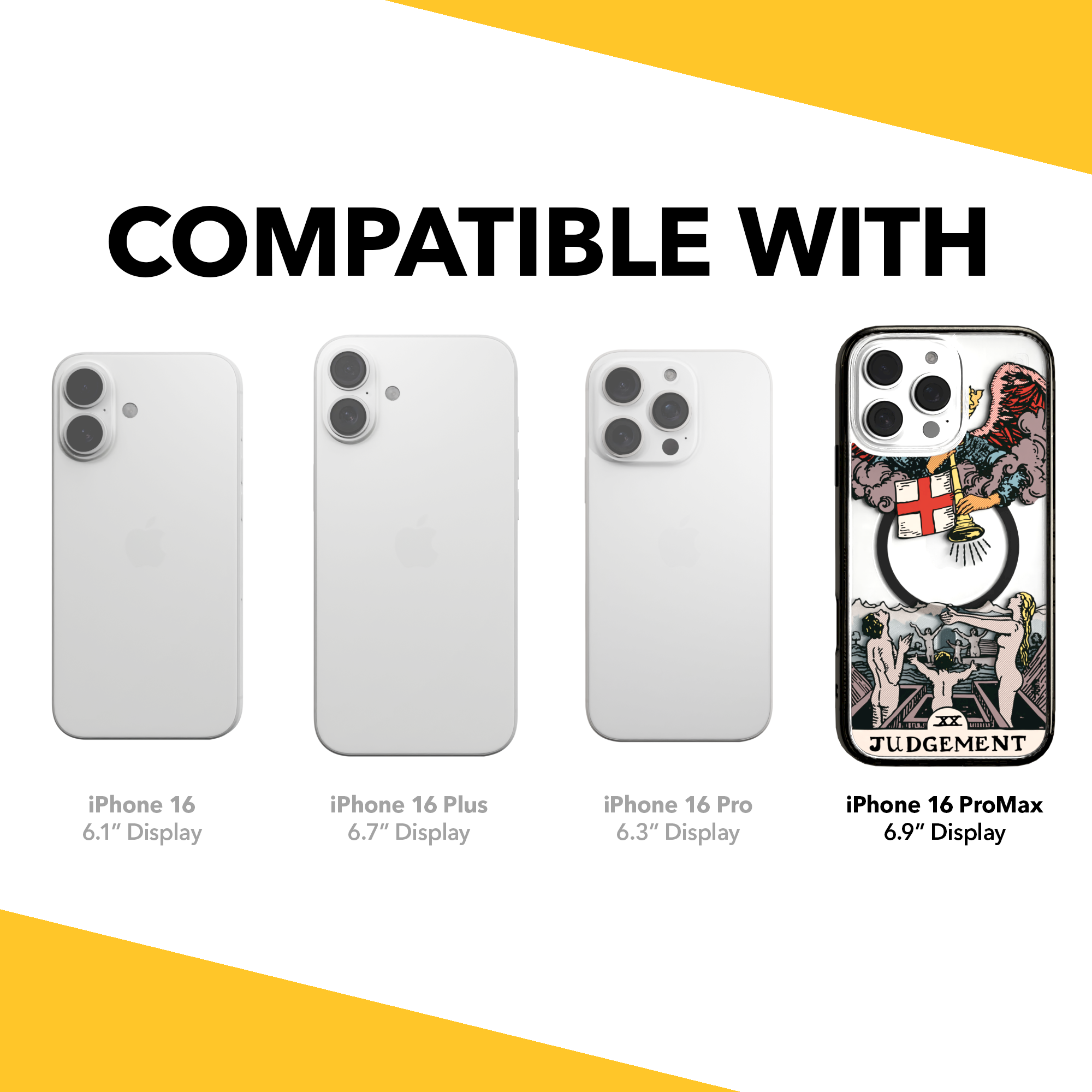 iPhone 16 Series | MagSafe | Tarot Collection | Judgement Judgement - Color / iPhone 16 Pro Max / Black