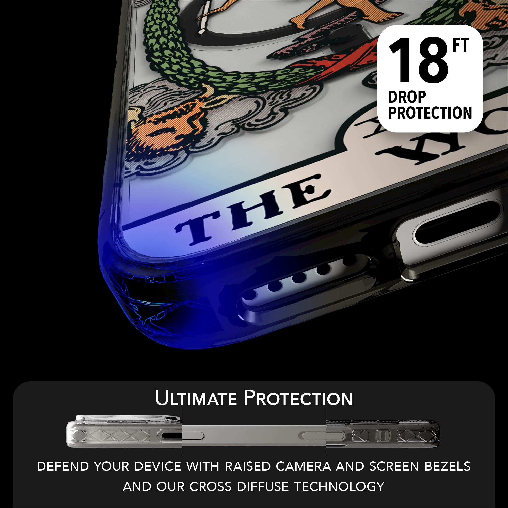 iPhone 16 Series | MagSafe | Tarot Collection | The World The World - Color / iPhone 16 Pro Max / Black