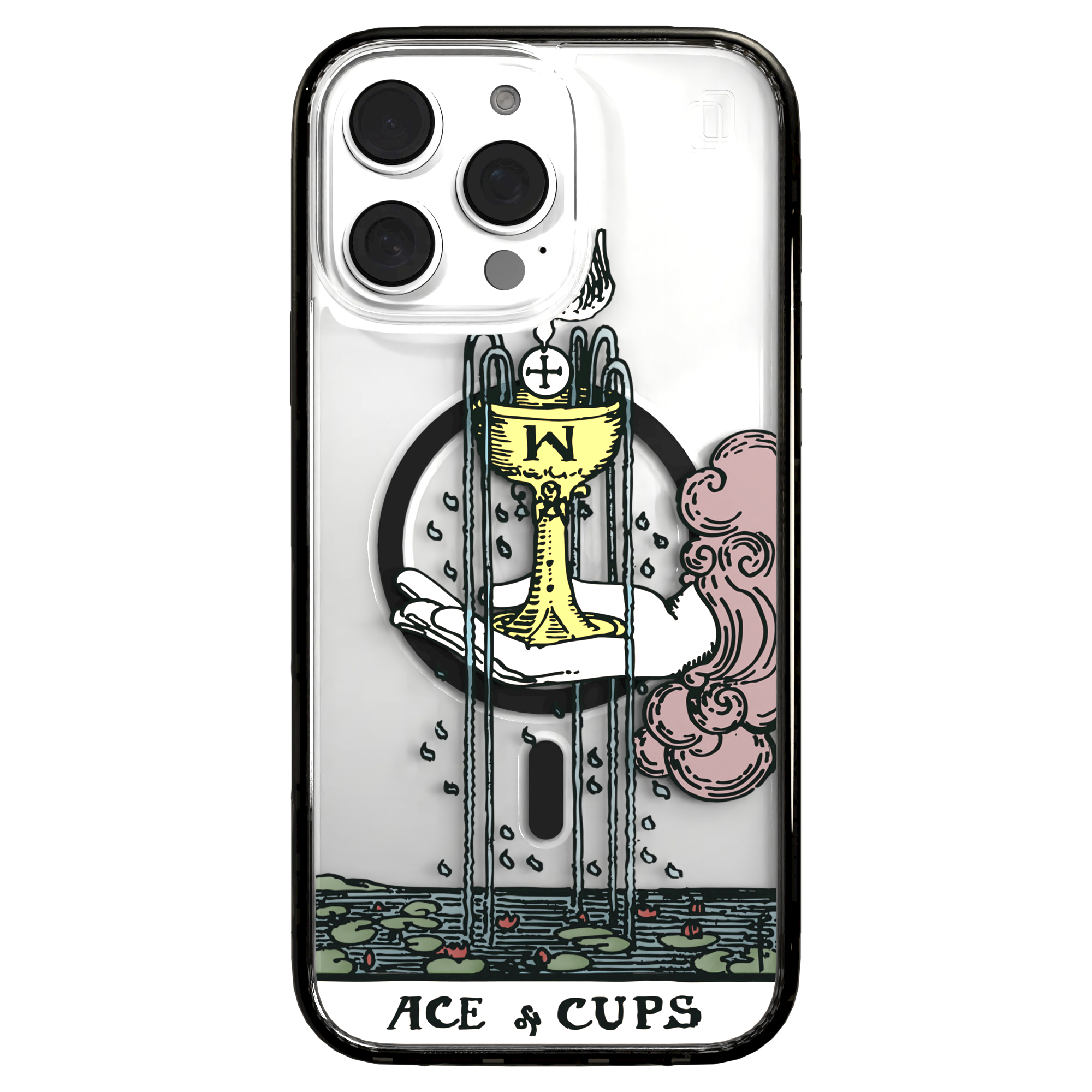 iPhone 16 Series | MagSafe | Tarot Collection | Ace of Cups Ace of Cups - Color / iPhone 16 Pro Max / Black