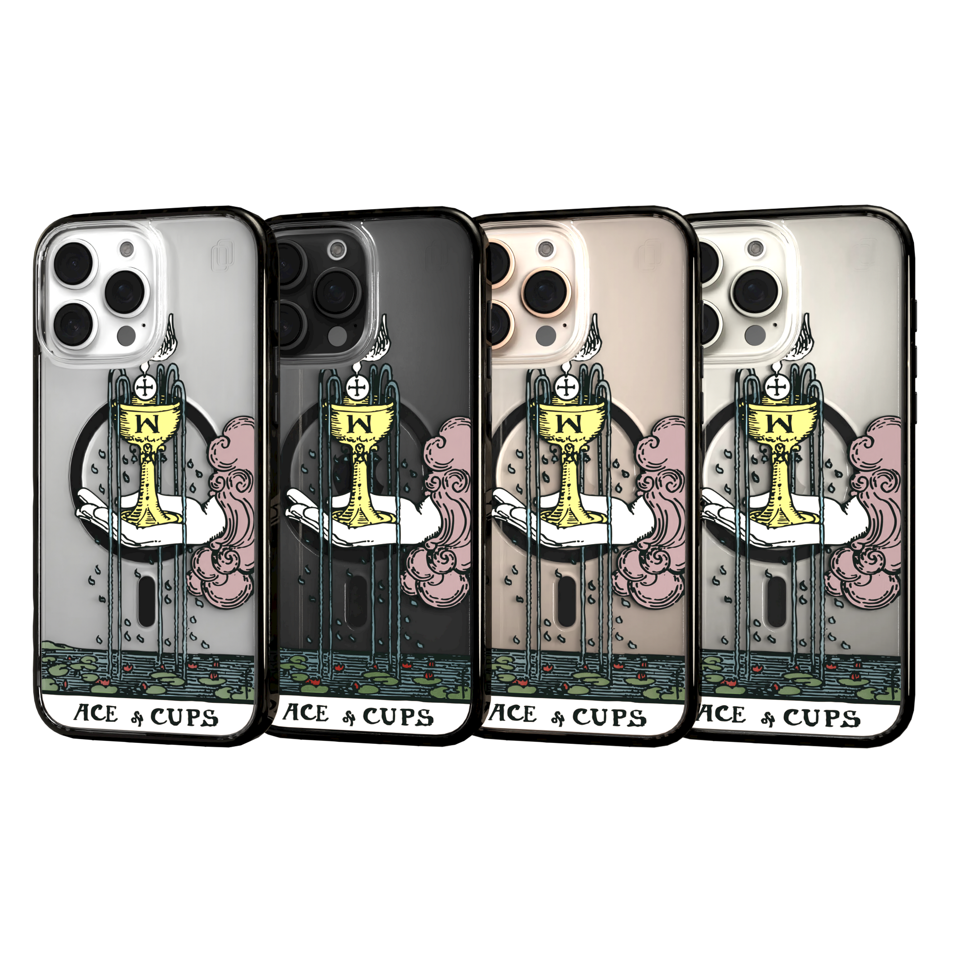 iPhone 16 Series | MagSafe | Tarot Collection | Ace of Cups Ace of Cups - Color / iPhone 16 Pro Max / Black