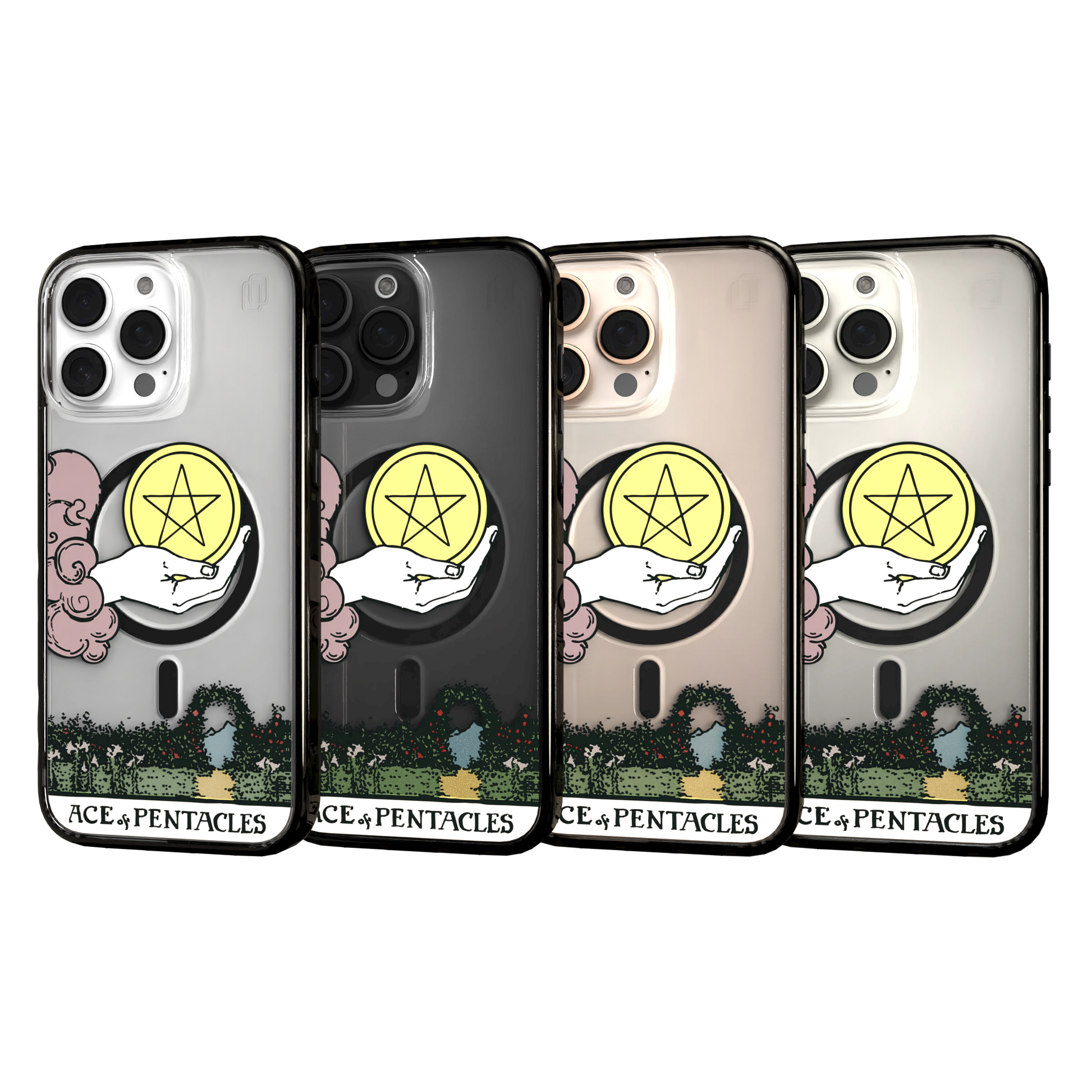 iPhone 16 Series | MagSafe | Tarot Collection | Ace of Pentacles Ace of Pentacles - Color / iPhone 16 Pro Max / Black