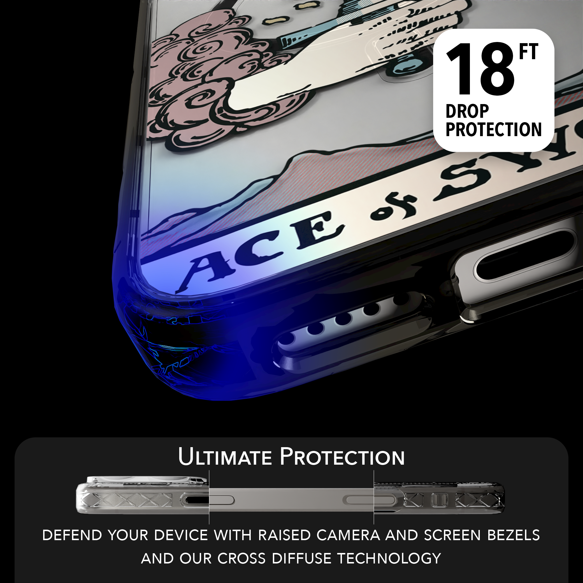 iPhone 16 Series | MagSafe | Tarot Collection | Ace of Swords Ace of Swords - Color / iPhone 16 Pro Max / Black