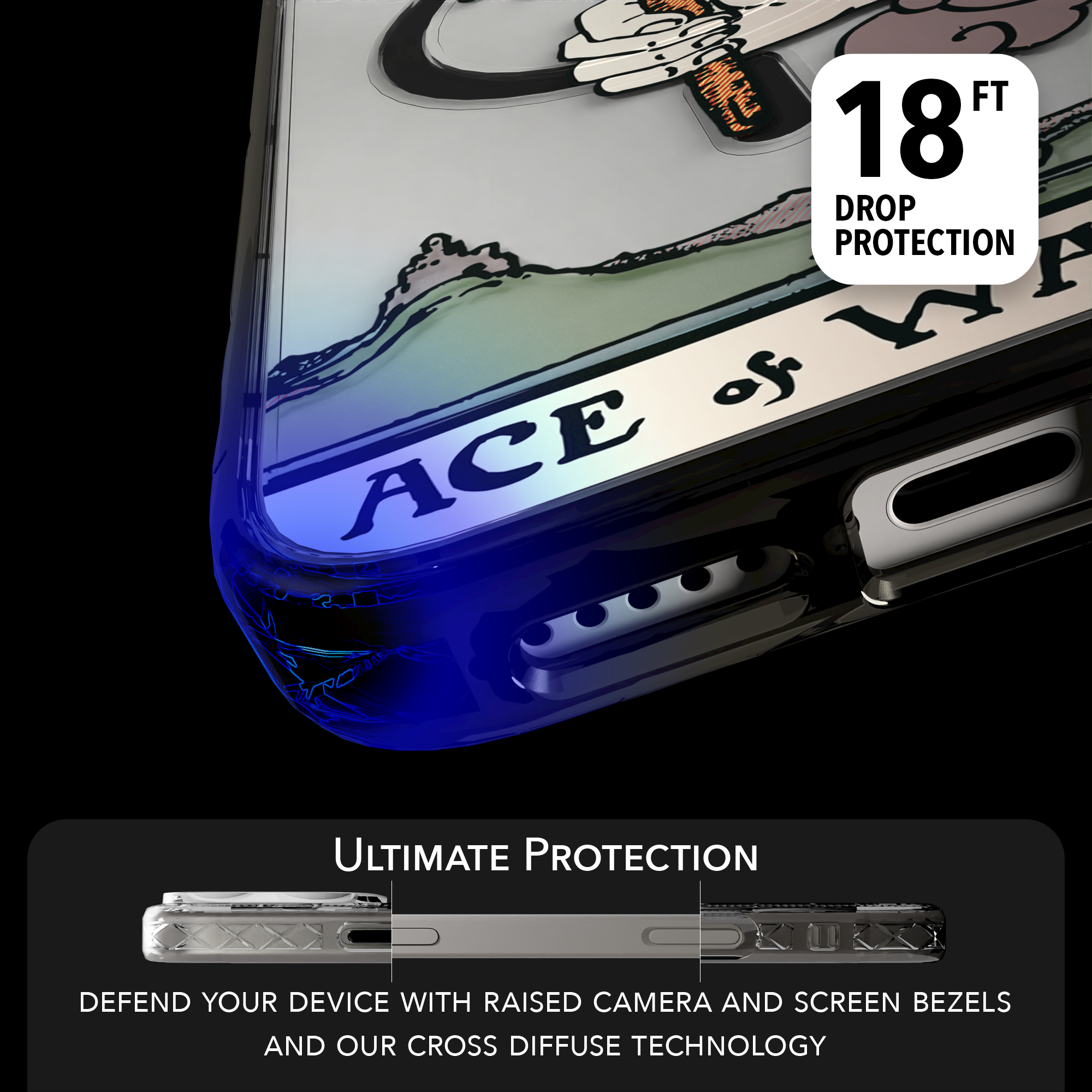 iPhone 16 Series | MagSafe | Tarot Collection | Ace of Wands Ace of Wands - Color / iPhone 16 Pro Max / Black