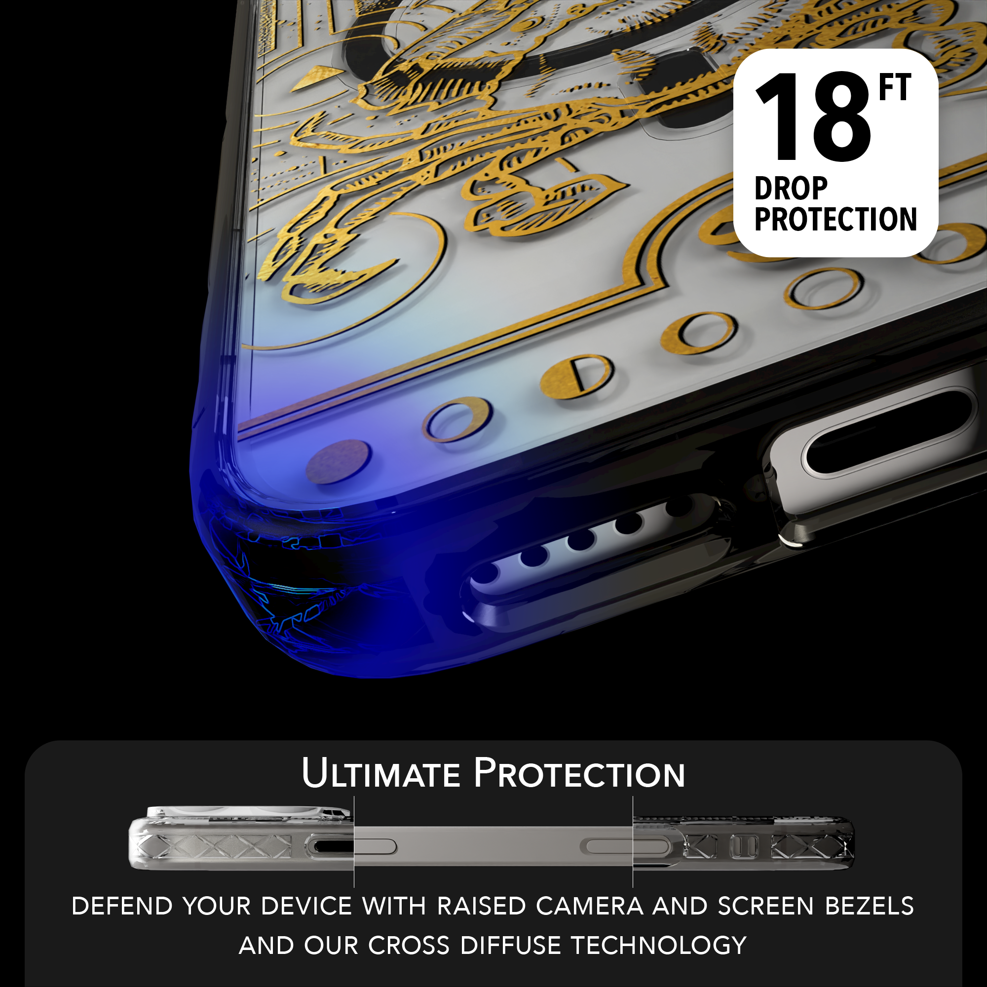 iPhone 16 Series | MagSafe | Zodiac Collection | Cancer Cancer Gold / iPhone 16 Pro Max / Black