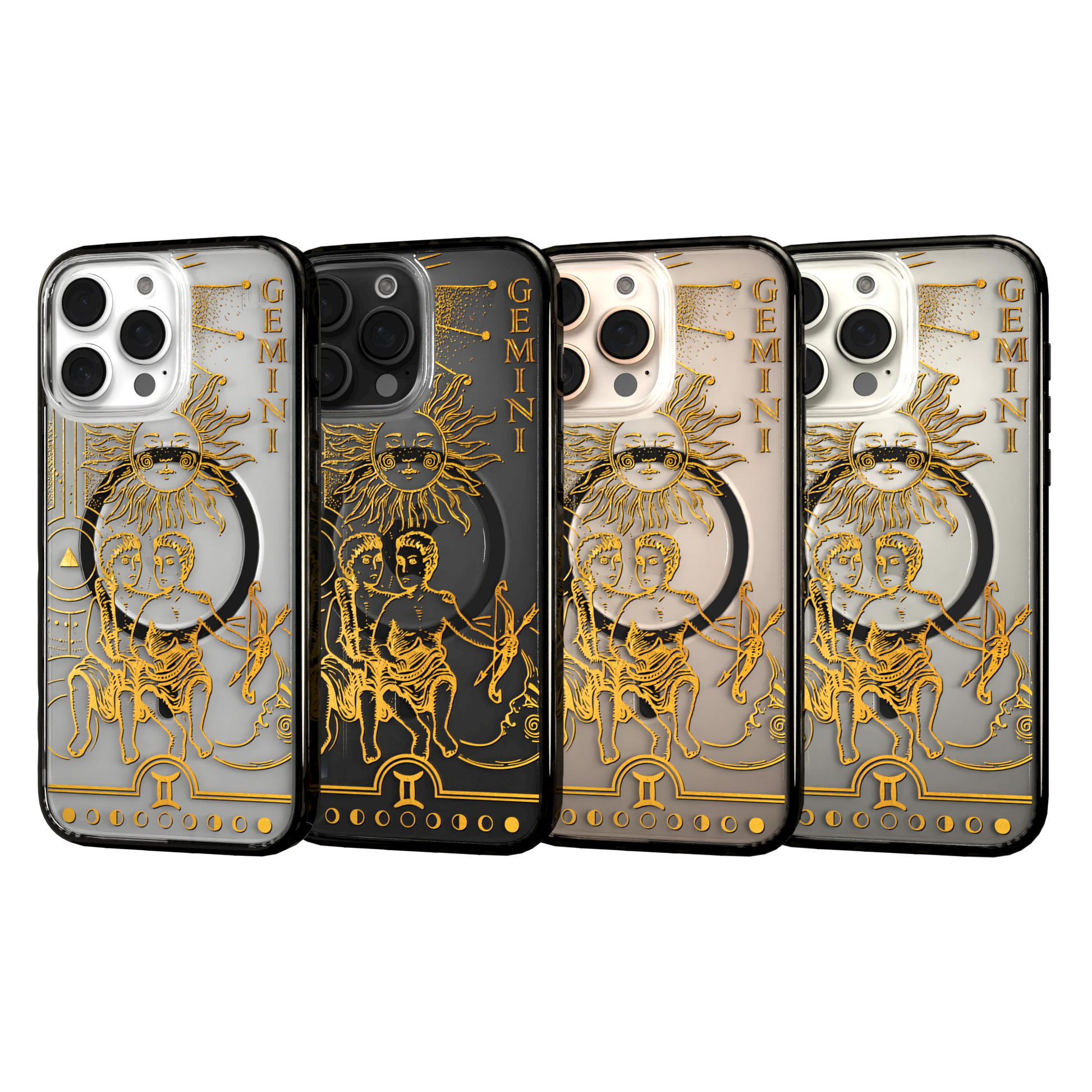 iPhone 16 Series | MagSafe | Zodiac Collection | Gemini Gemini Gold / iPhone 16 Pro Max / Black
