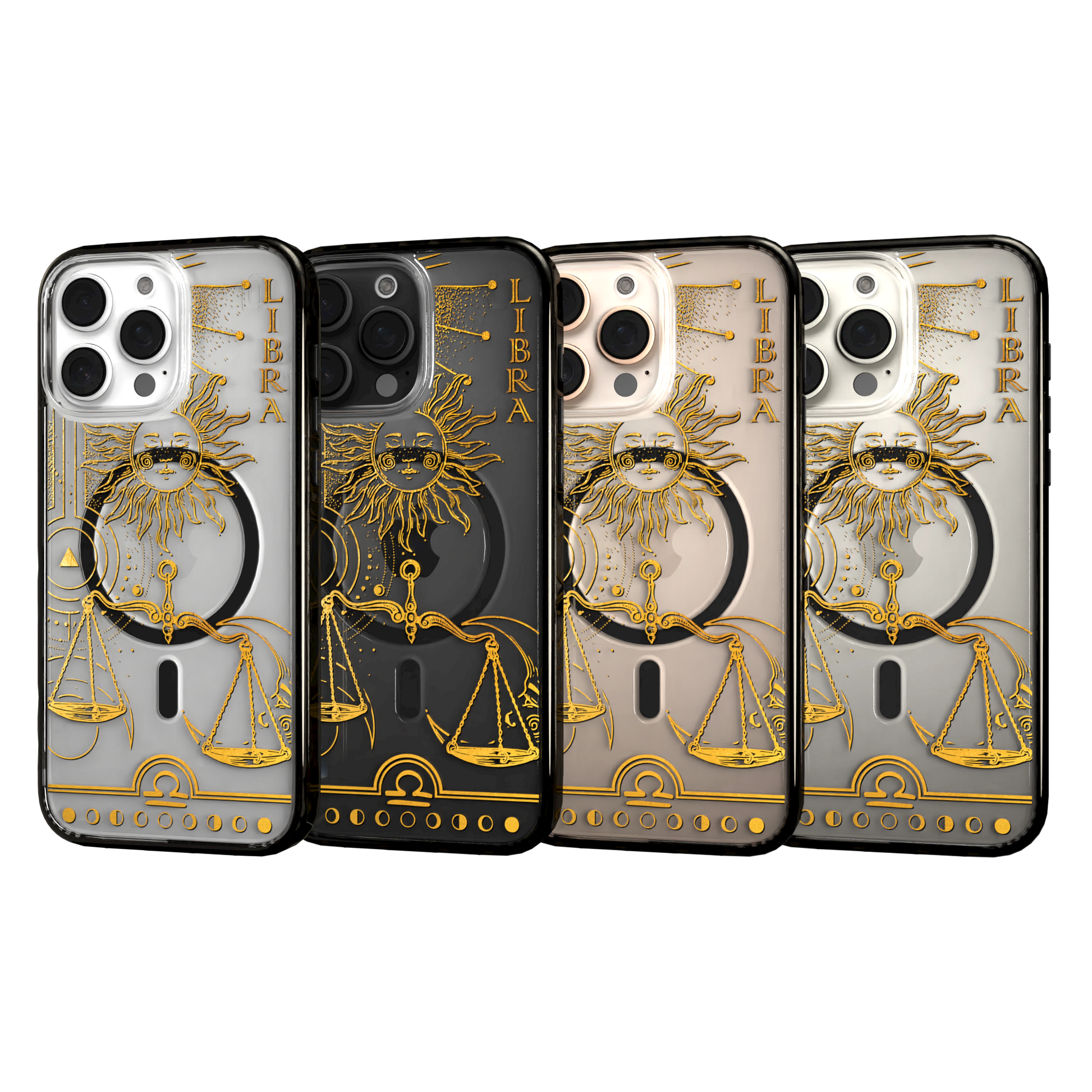 iPhone 16 Series | MagSafe | Zodiac Collection | Libra Libra Gold / iPhone 16 Pro Max / Black